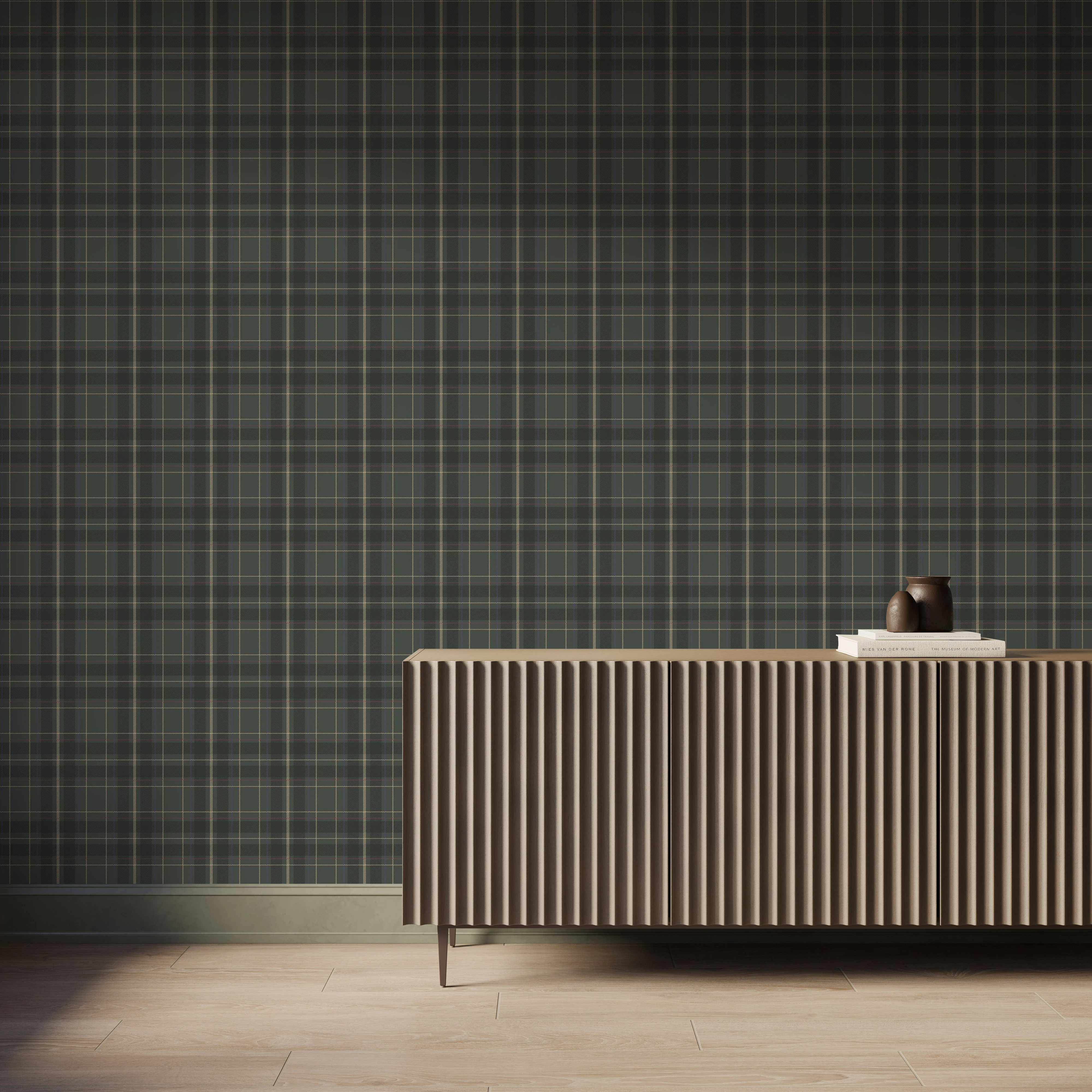 Ellsworth Wallpaper in Dark Green - Image 2