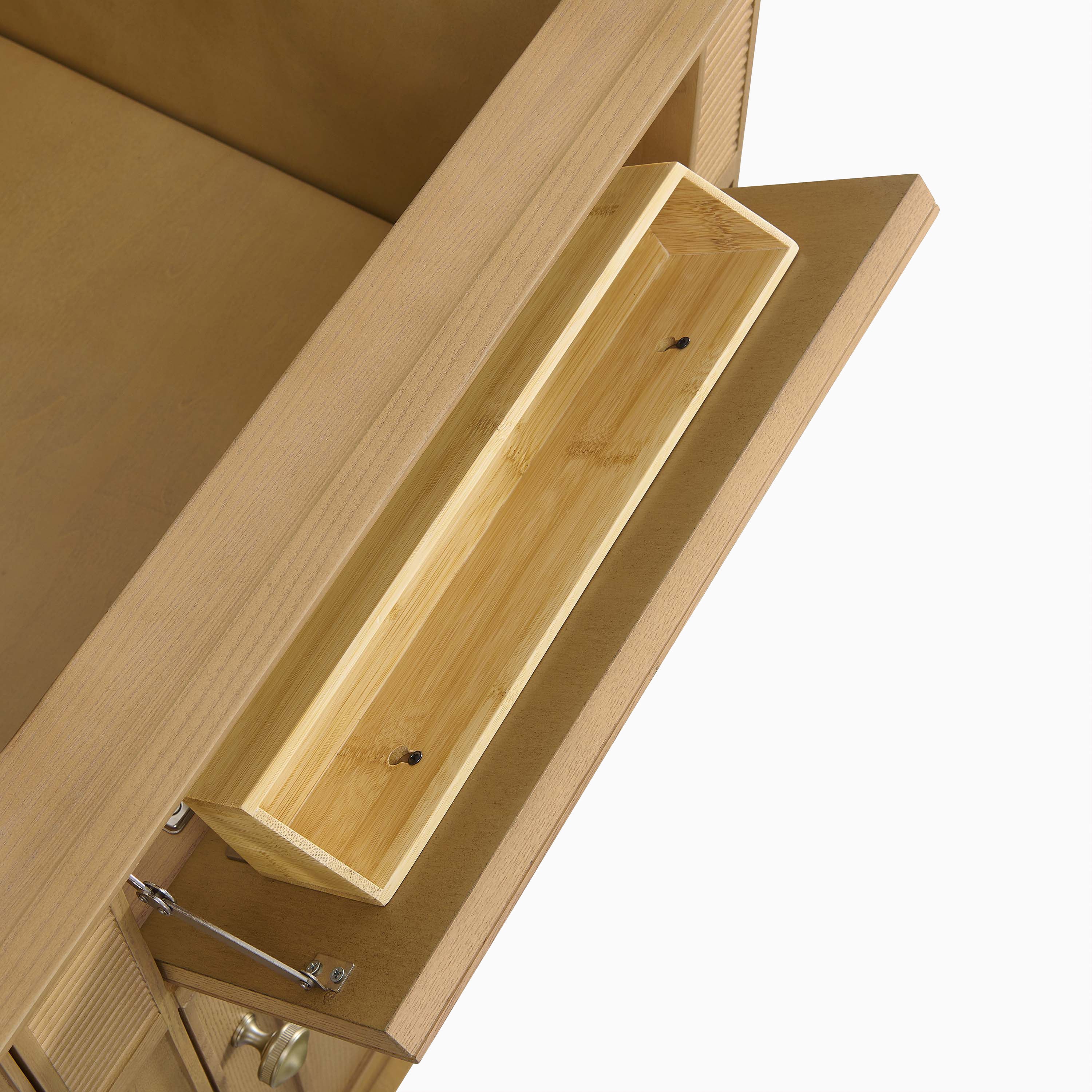 Elodie 60" Double Vanity in Light Natural Oak with 3 cm White Zeus Quartz Top - Image 9