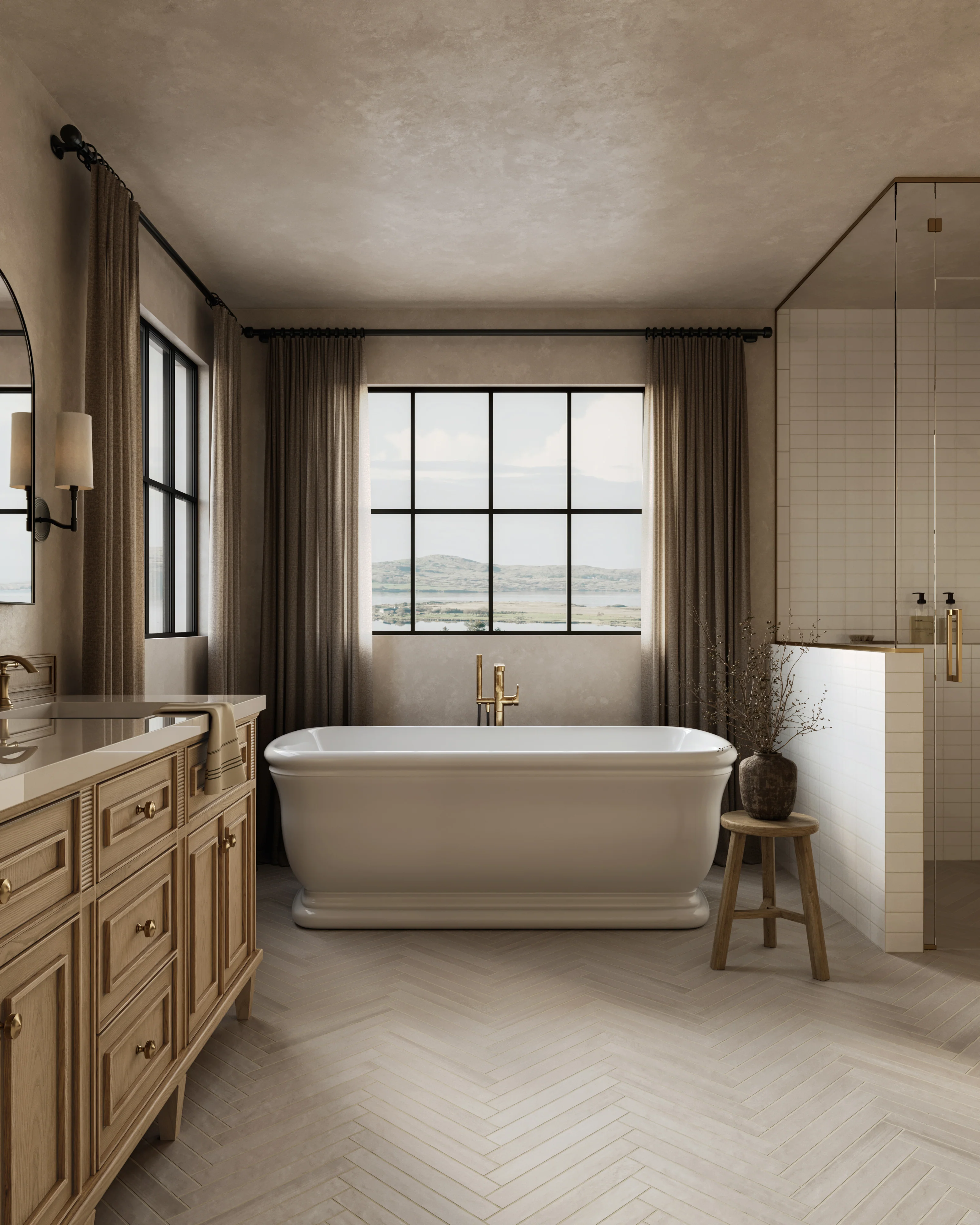 Elodie 72" Double Vanity in Light Natural Oak with 3 cm White Zeus Quartz Top - Image 13