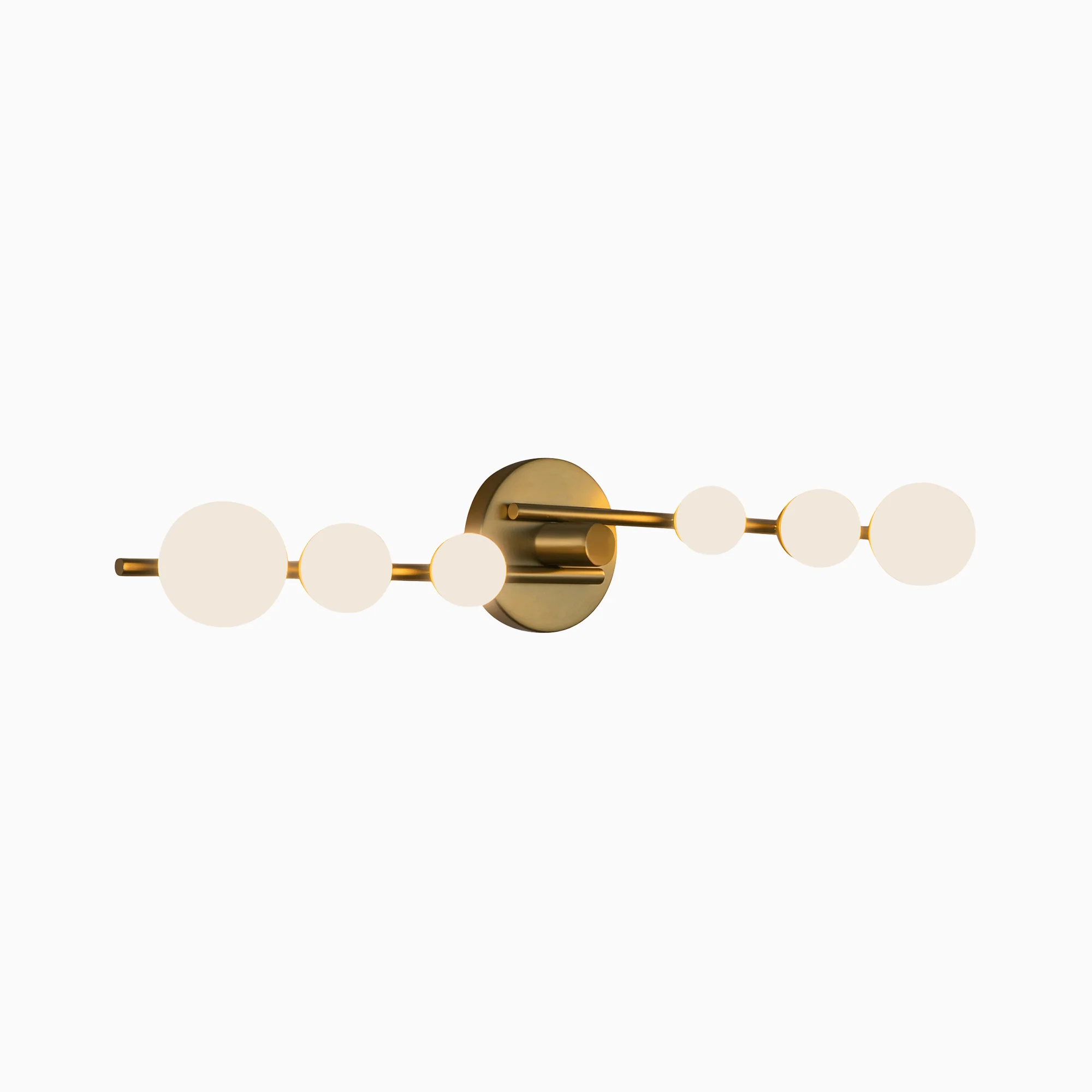 Emmery 29" LED Vanity Light in Brushed Gold/Opal Glass - Image 3