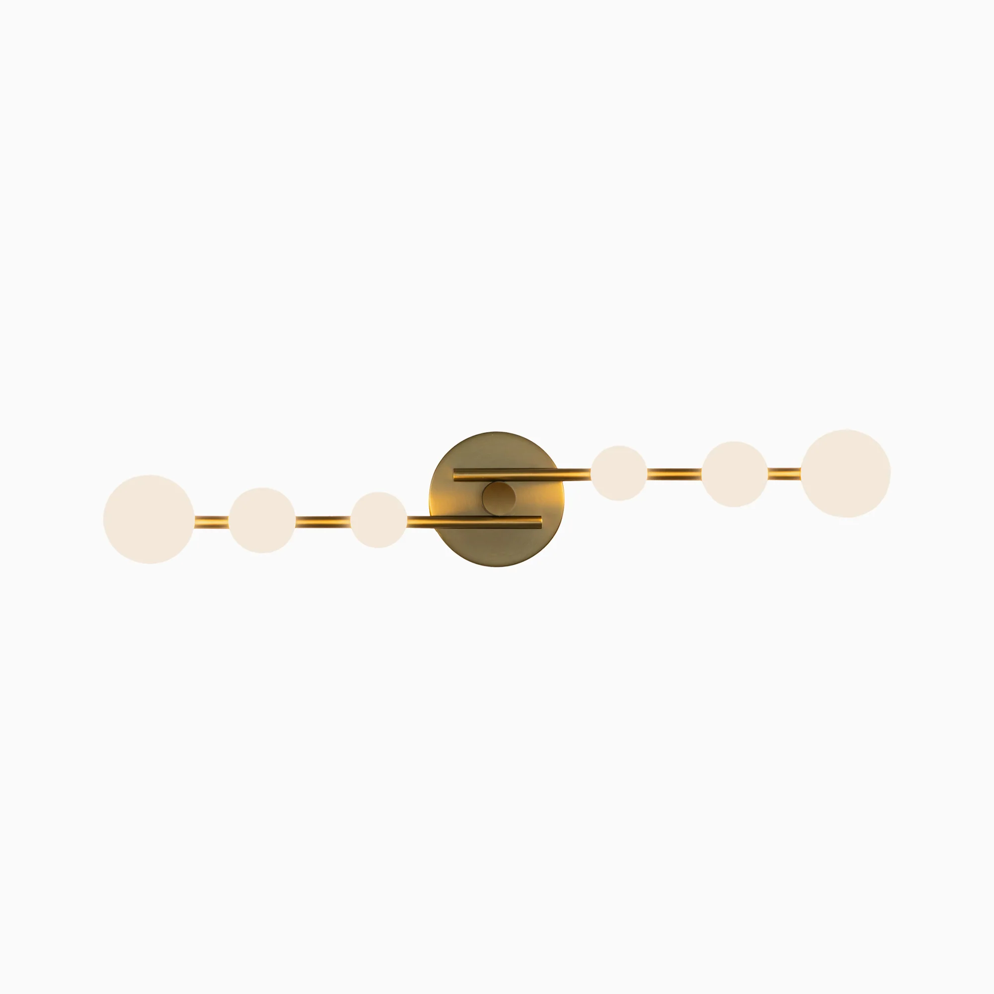 Emmery 29" LED Vanity Light in Brushed Gold/Opal Glass - Image 4