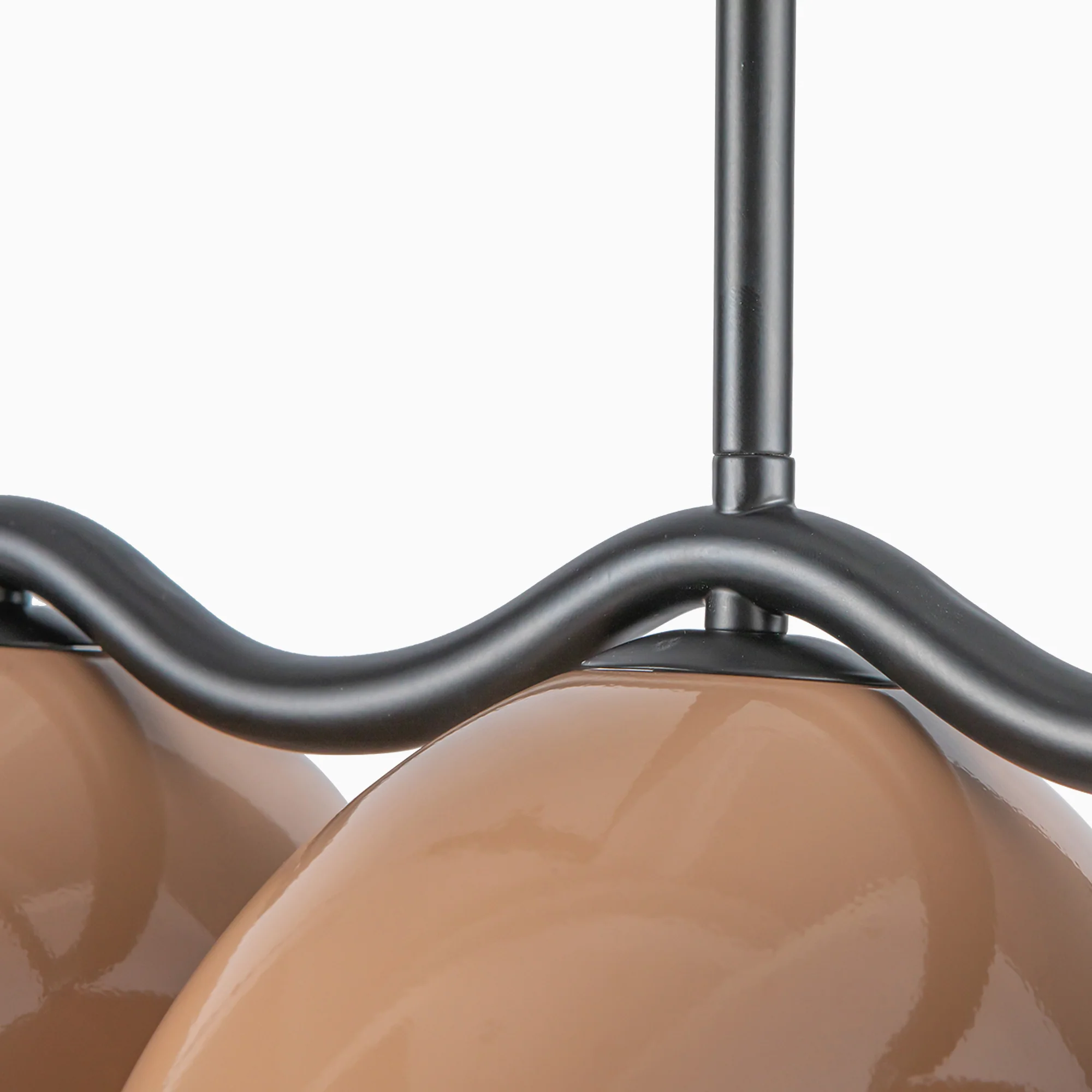 Erza 42" Socket Linear Pendant in Black/Peach - Image 5