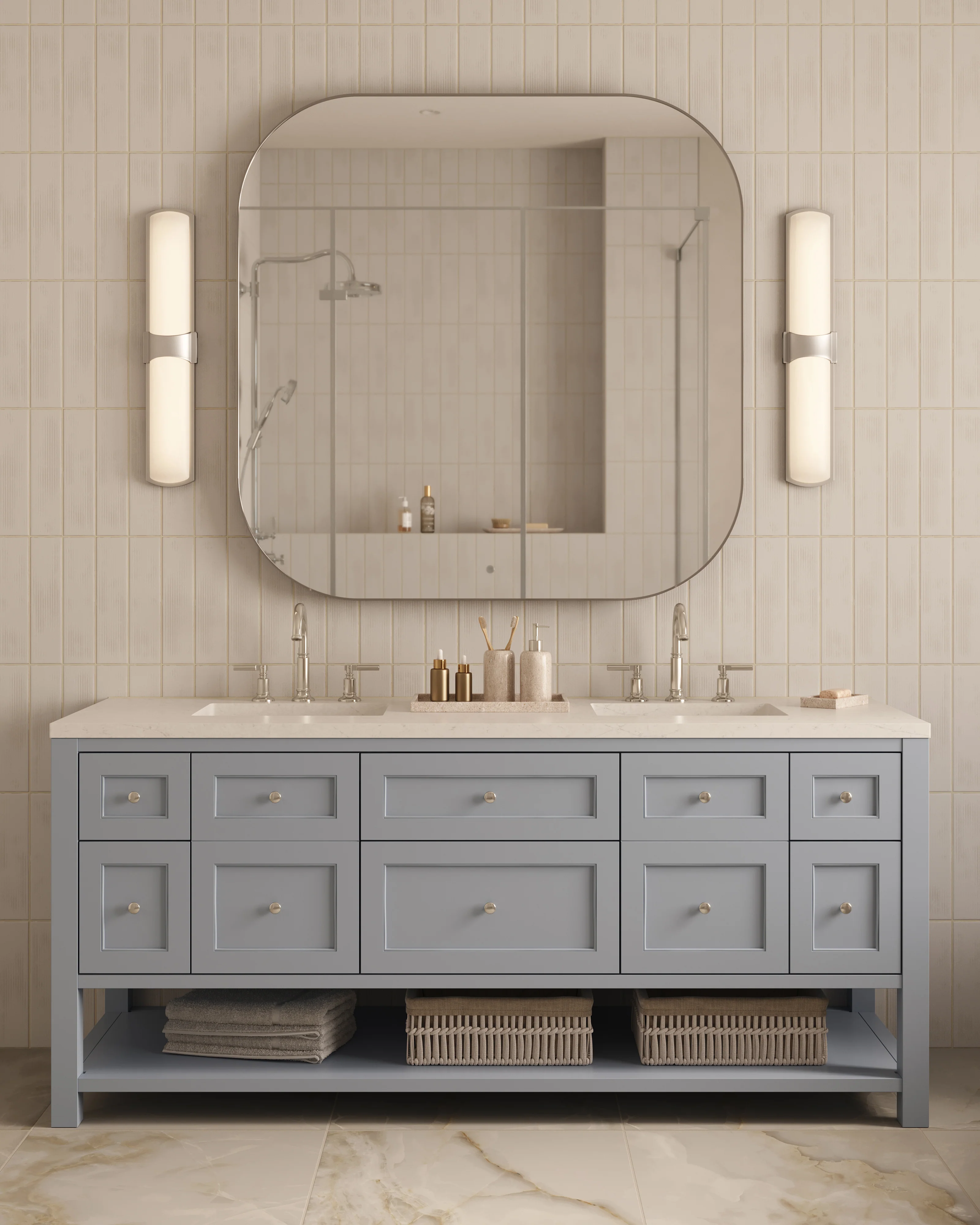 Esme 26" Wall Sconce in Polished Nickel - Image 5