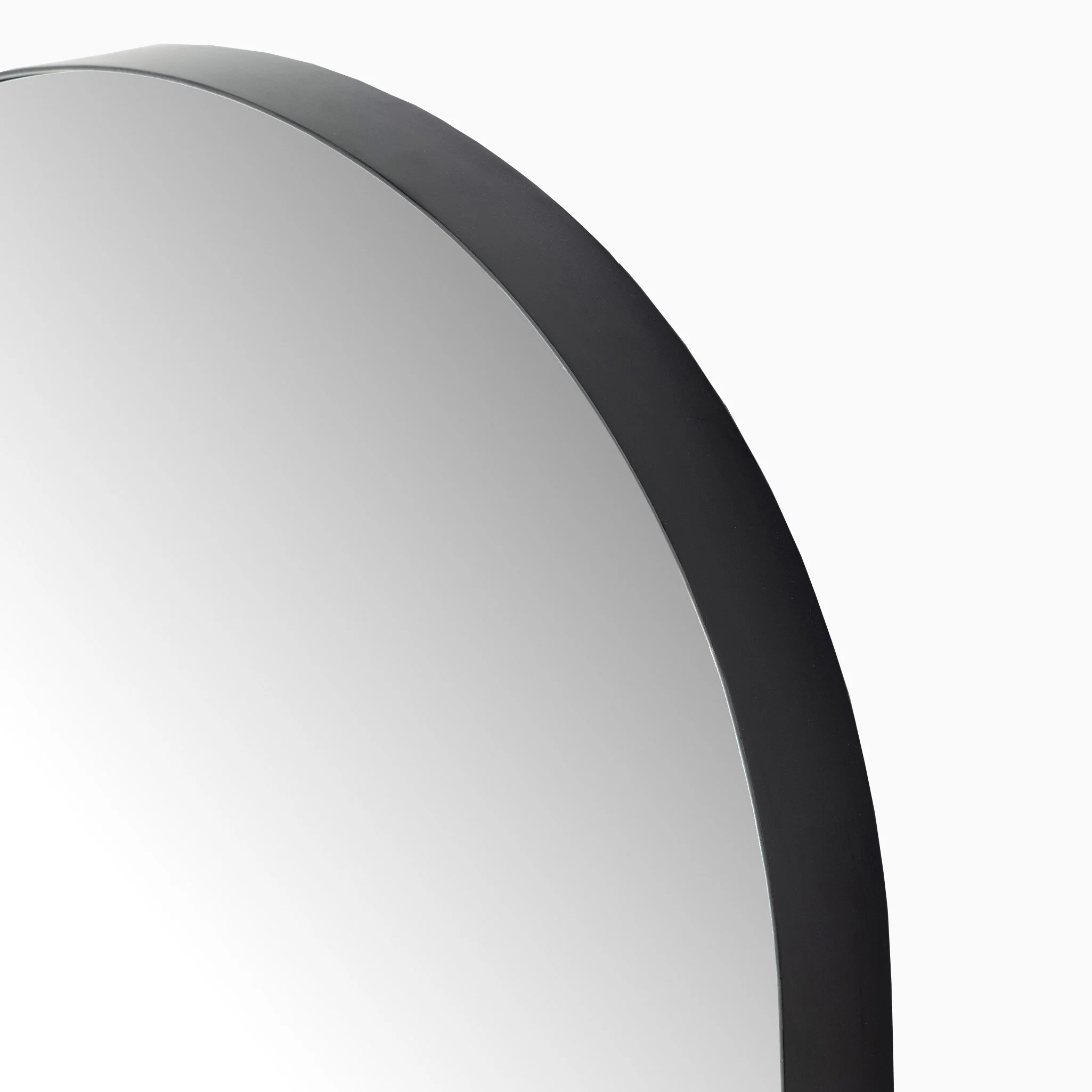 Esmeralda Small Mirror in Iron Matte Black - Image 4