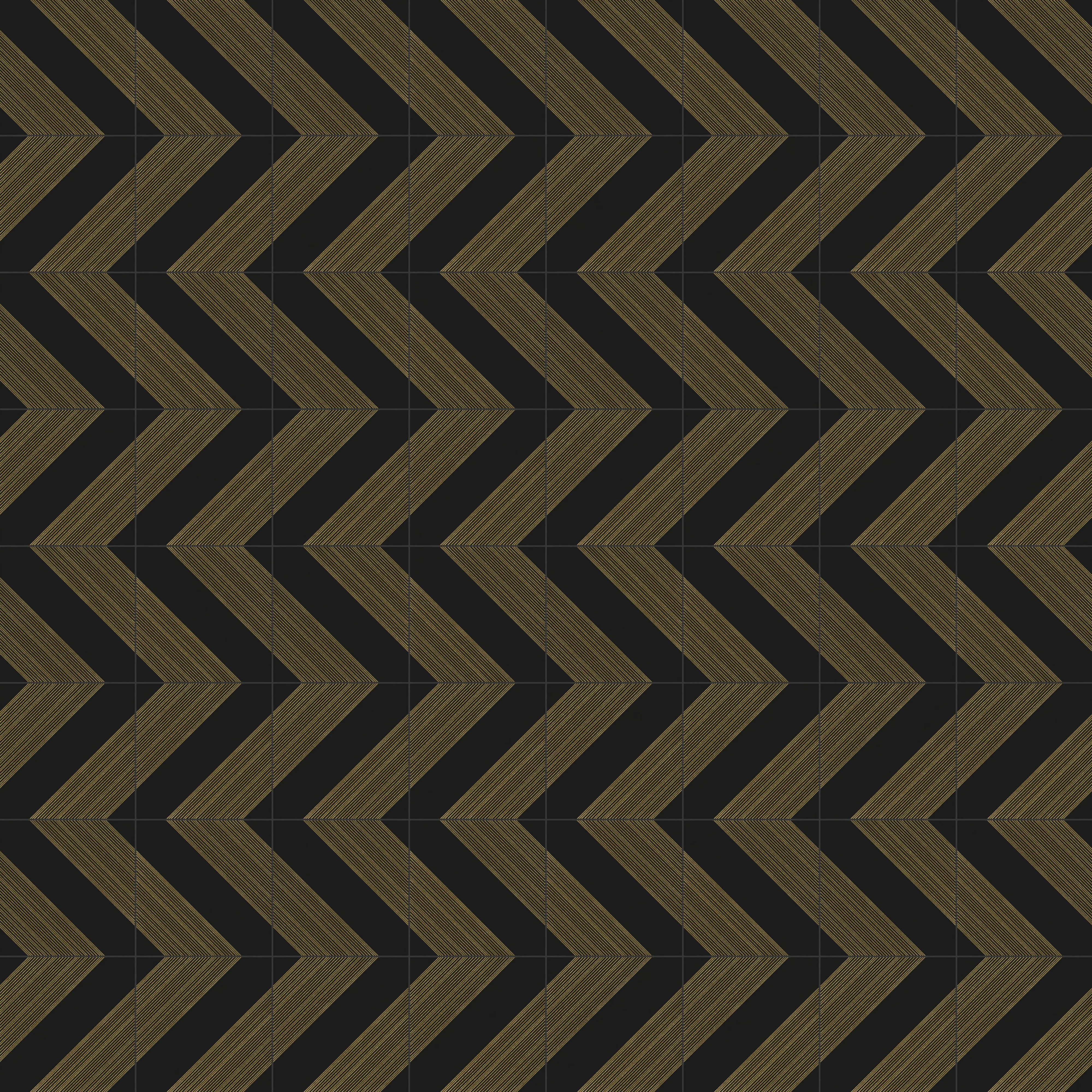 Estelle 12x12 Satin Ceramic Tile in Deco 1 Black Gold - Image 5
