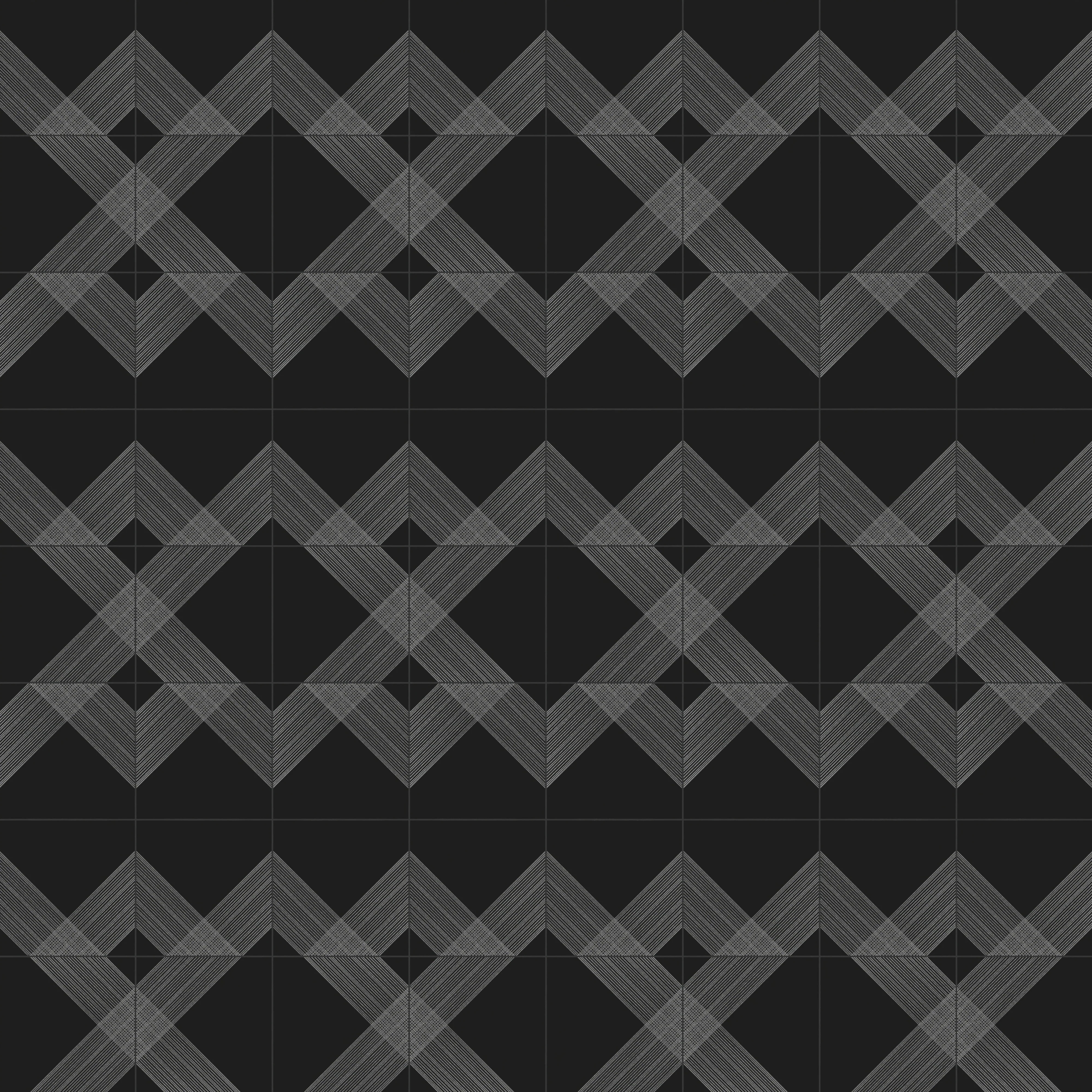 Estelle 12x12 Satin Ceramic Tile in Deco 2 Black Silver - Image 6