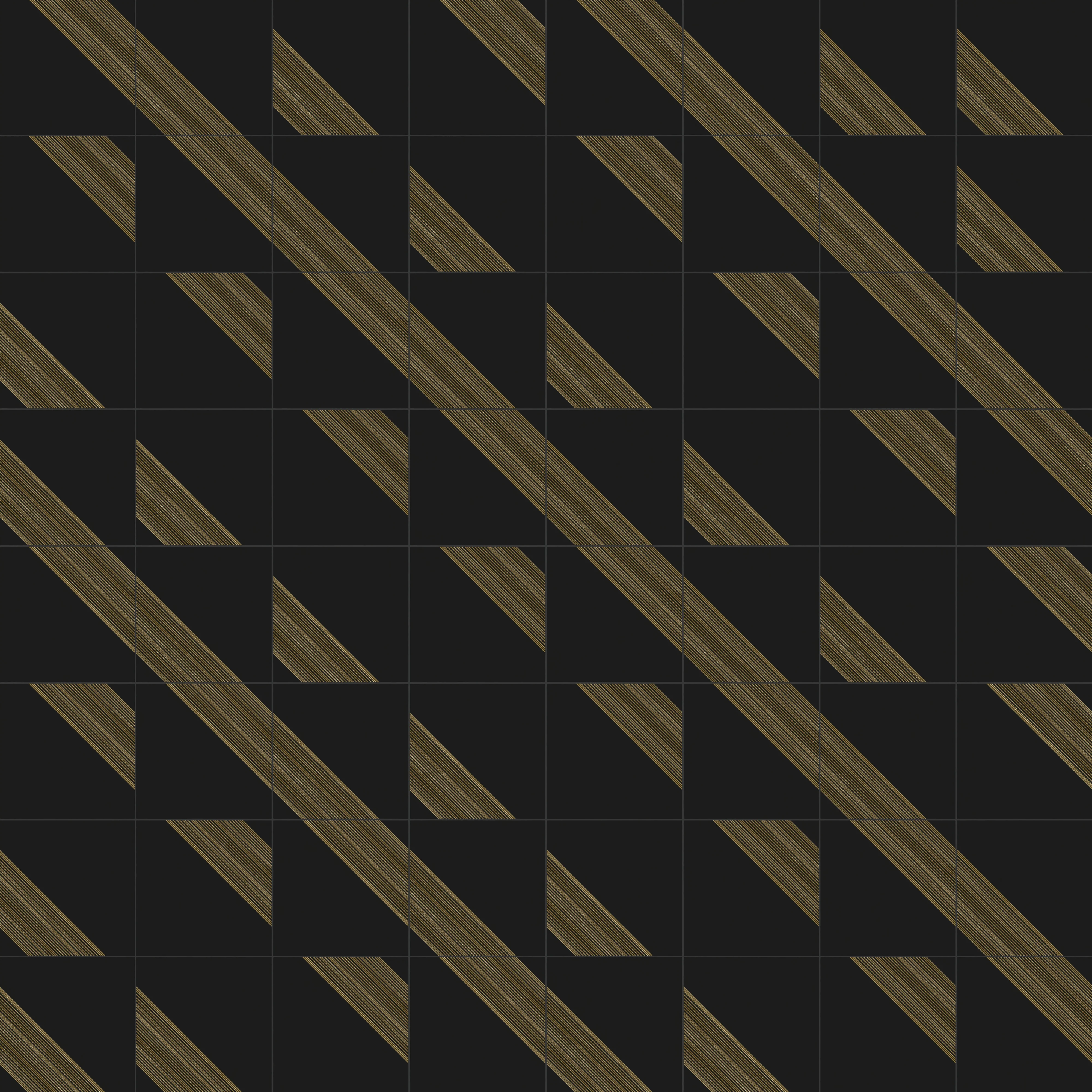 Estelle 12x12 Satin Ceramic Tile in Deco 3 Black Gold - Image 6