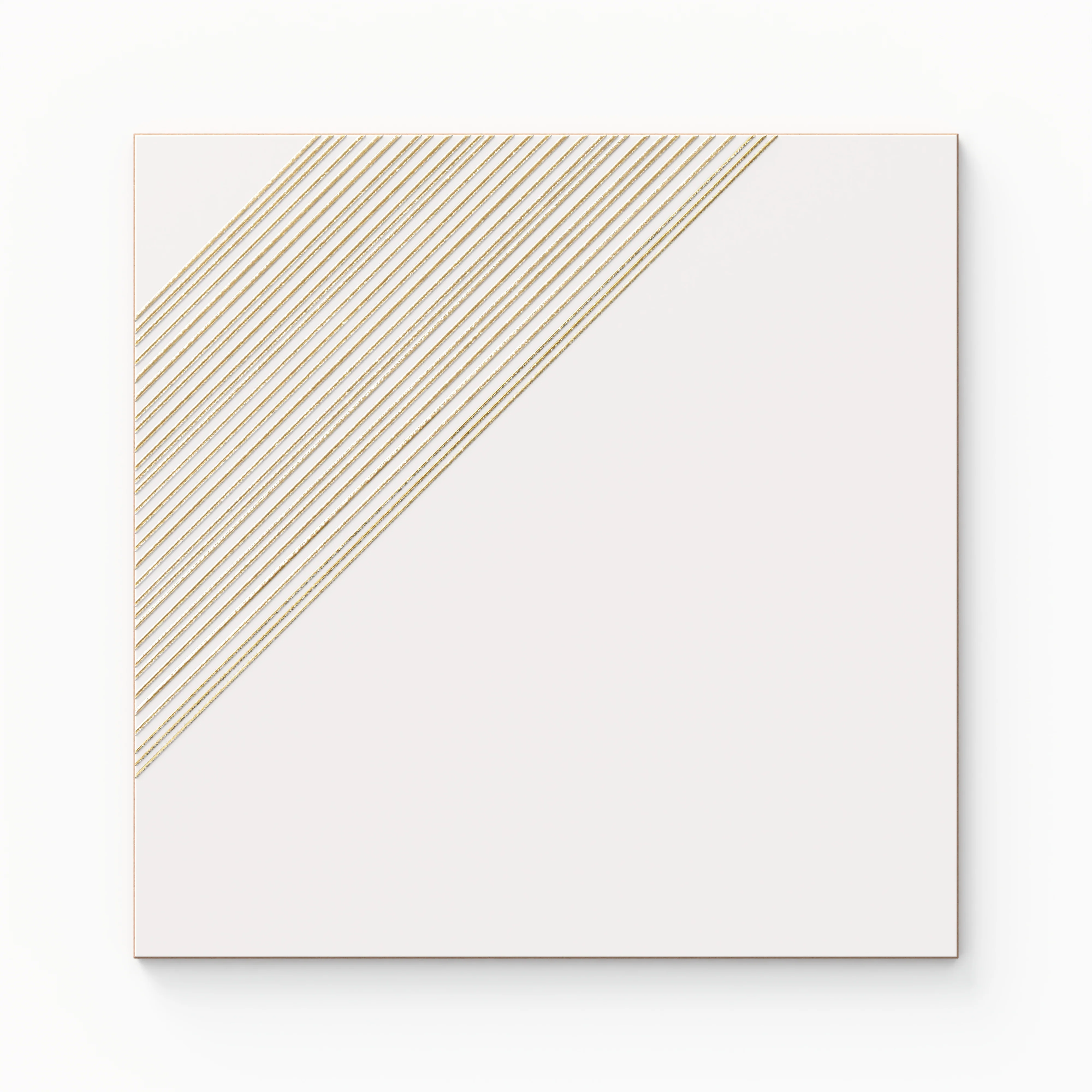 Estelle 12x12 Satin in White Gold Deco 3 Sample