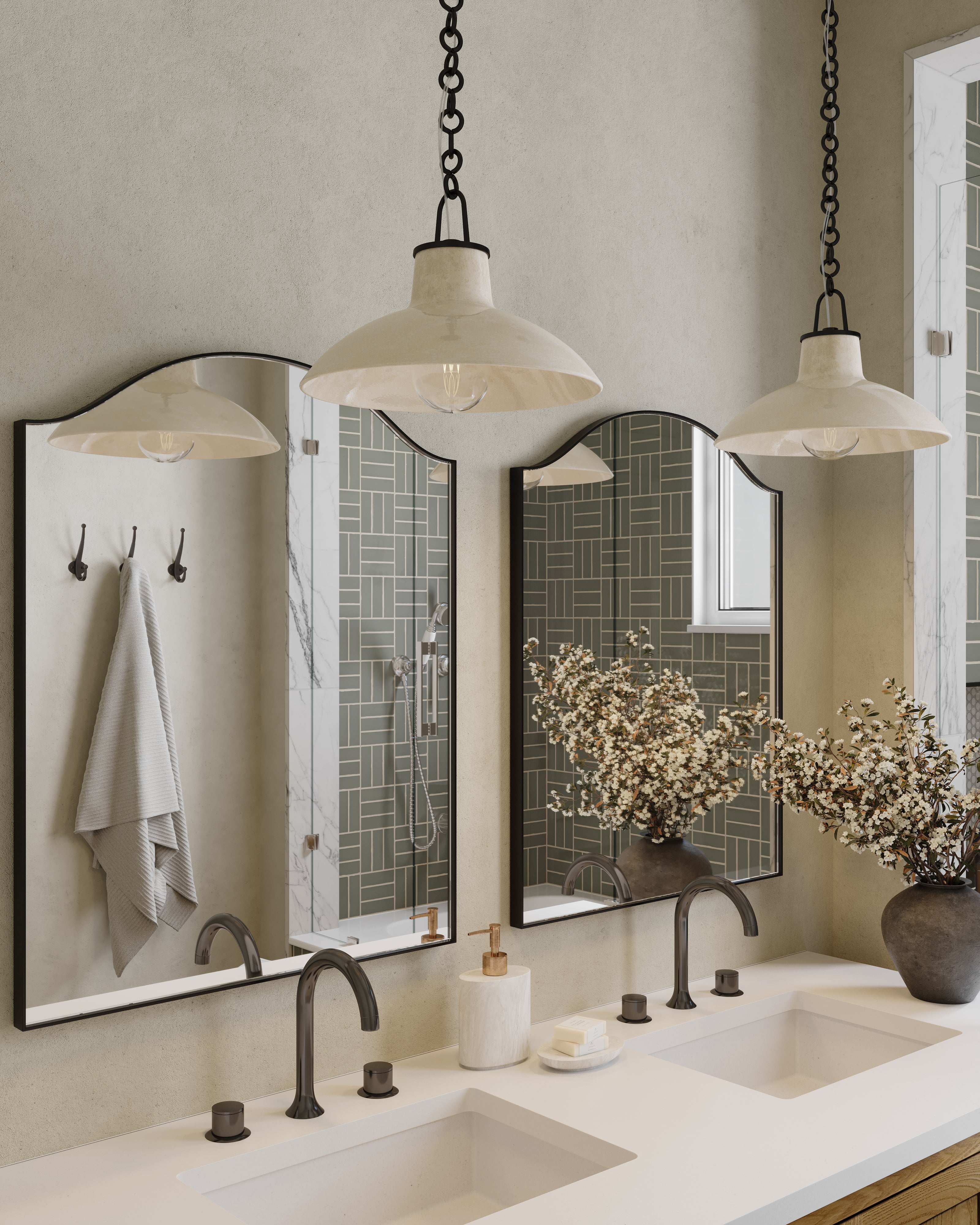 Aniston 24x48 Matte Porcelain Tile in Calacatta Quarzite - Image 23