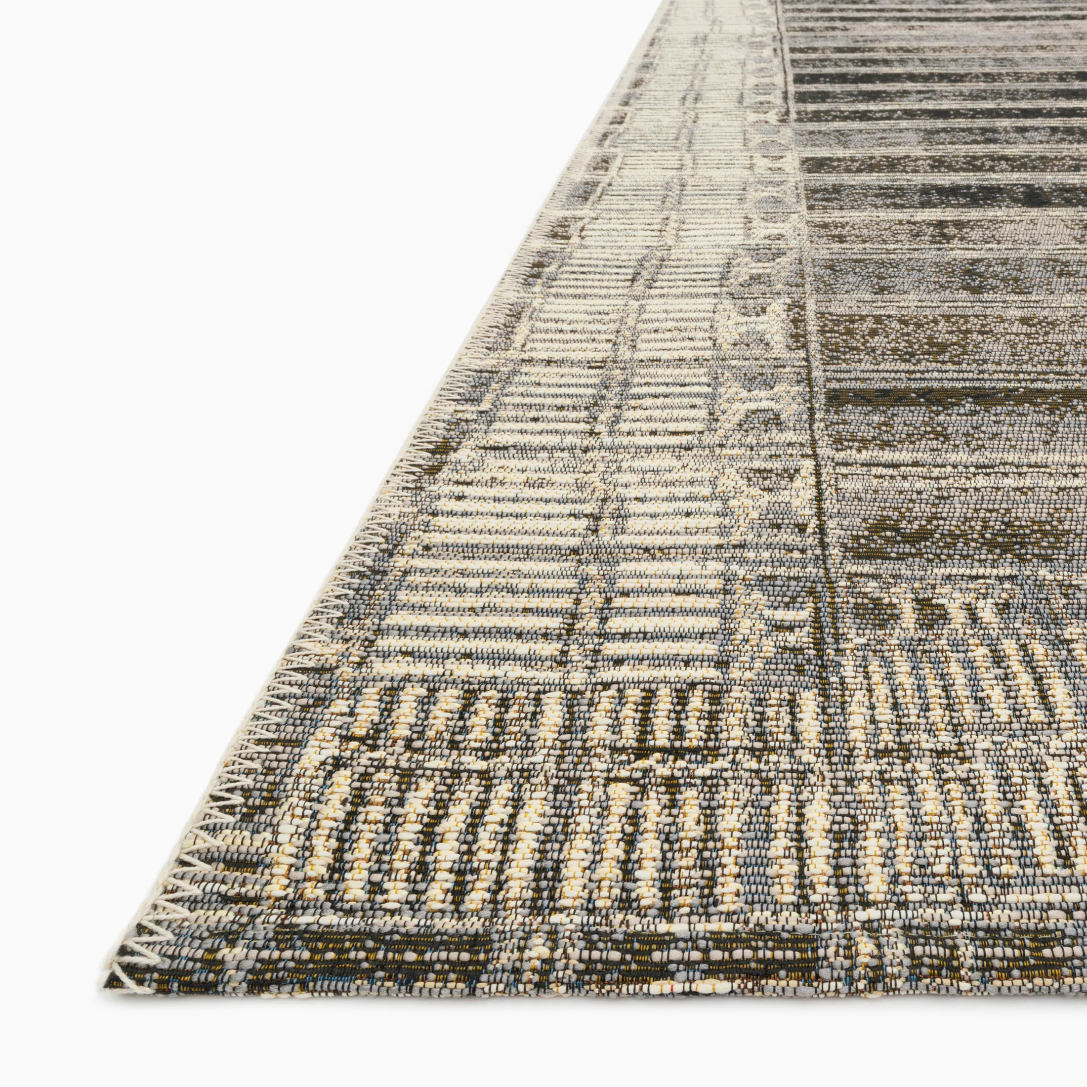 Evermere Indoor/Outdoor Rug in Charcoal / Ivory, 6'7" x 9'4" - Image 2