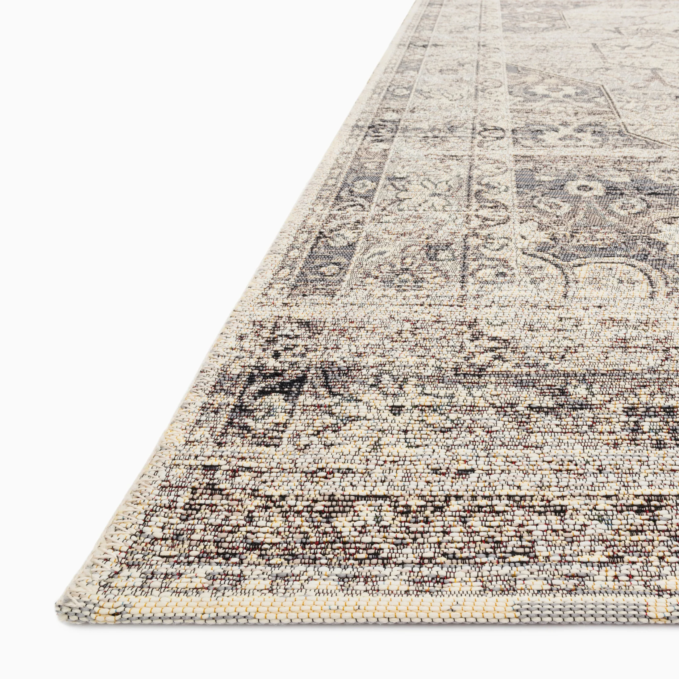 Evermere Indoor/Outdoor Rug in Stone / Ivory, 2'5" x 11'2" - Image 2