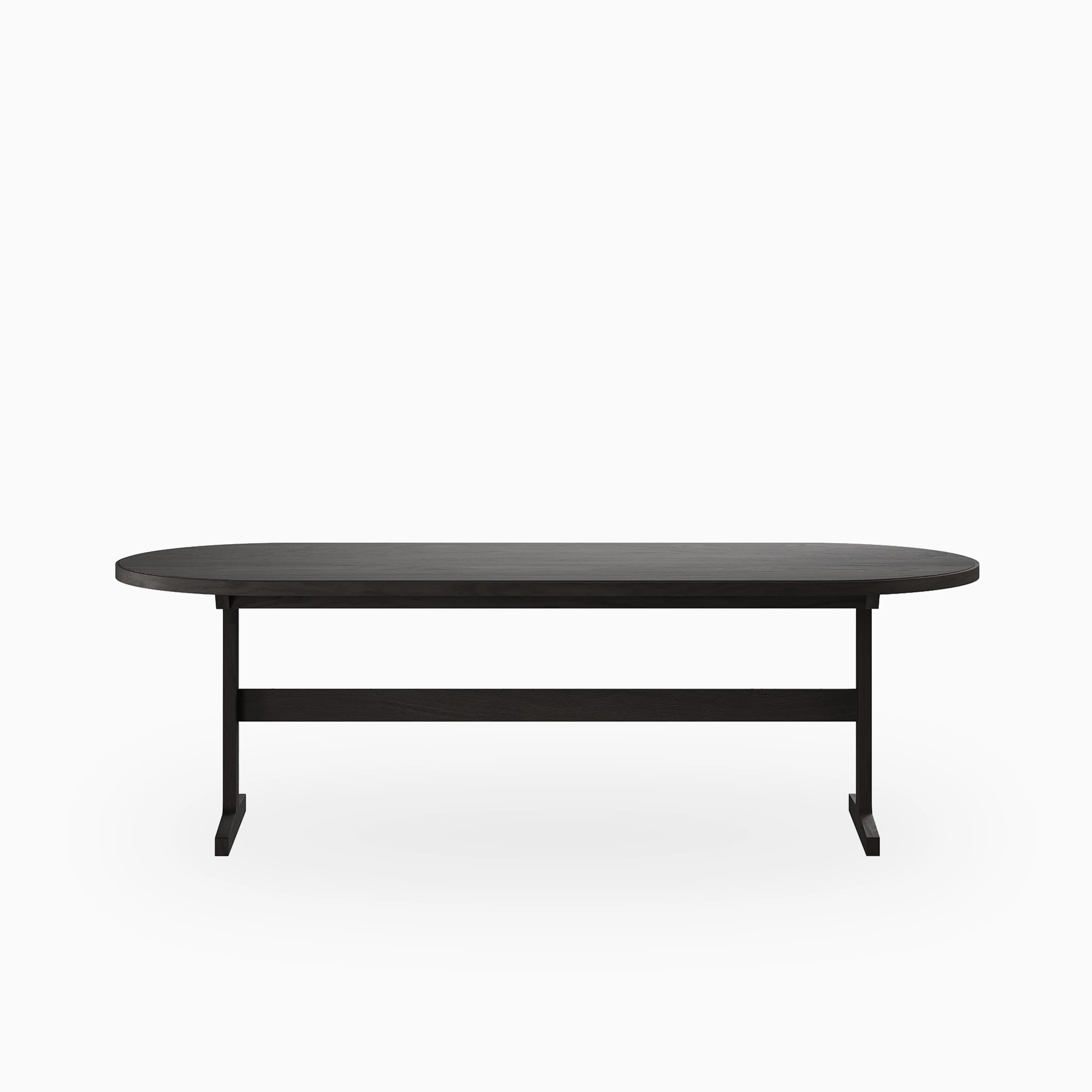 Fleurin Ash Oval Dining Table in Mocha, 96" - Image 3
