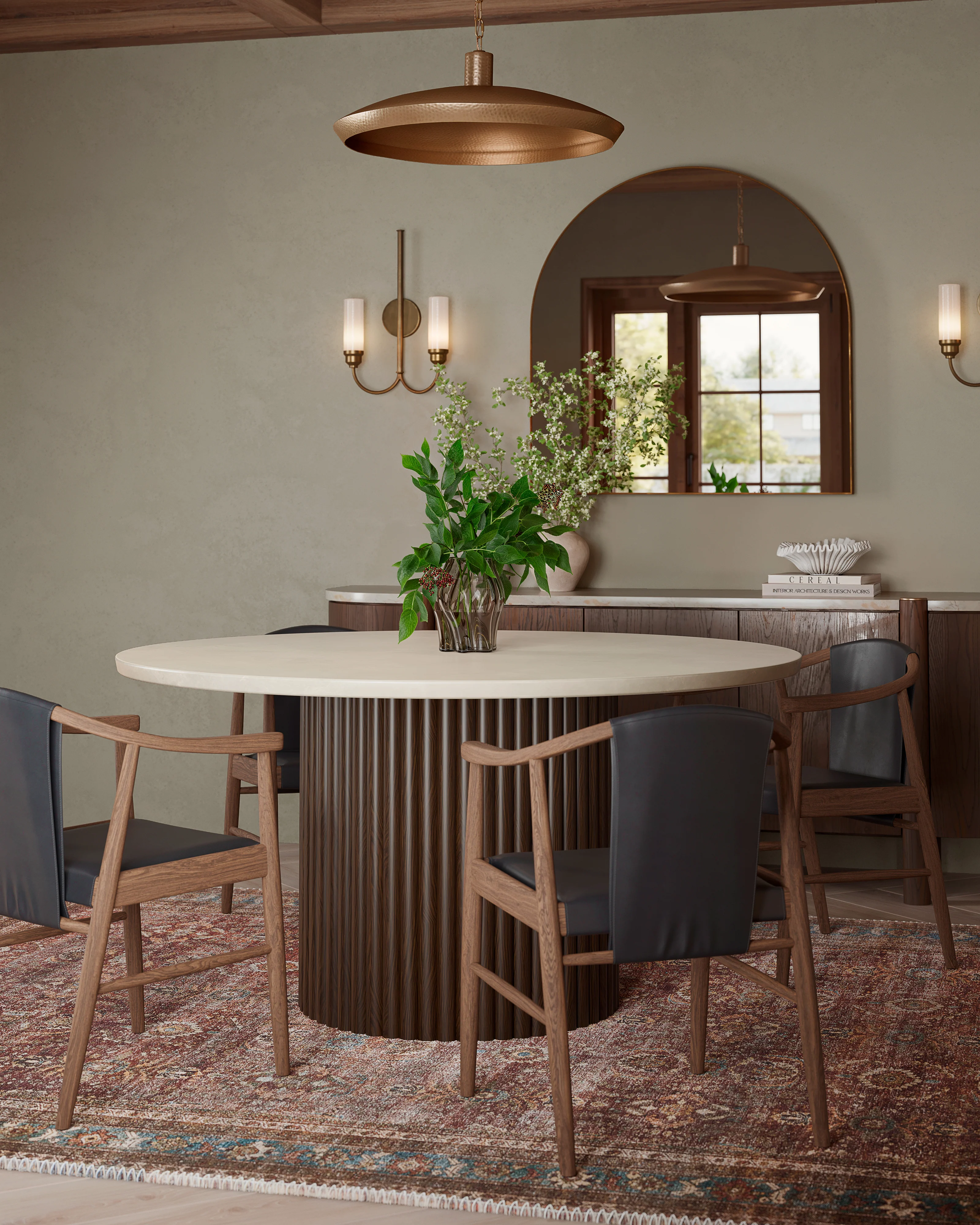Foster Dining Chair in Onyx Leather - Image 8