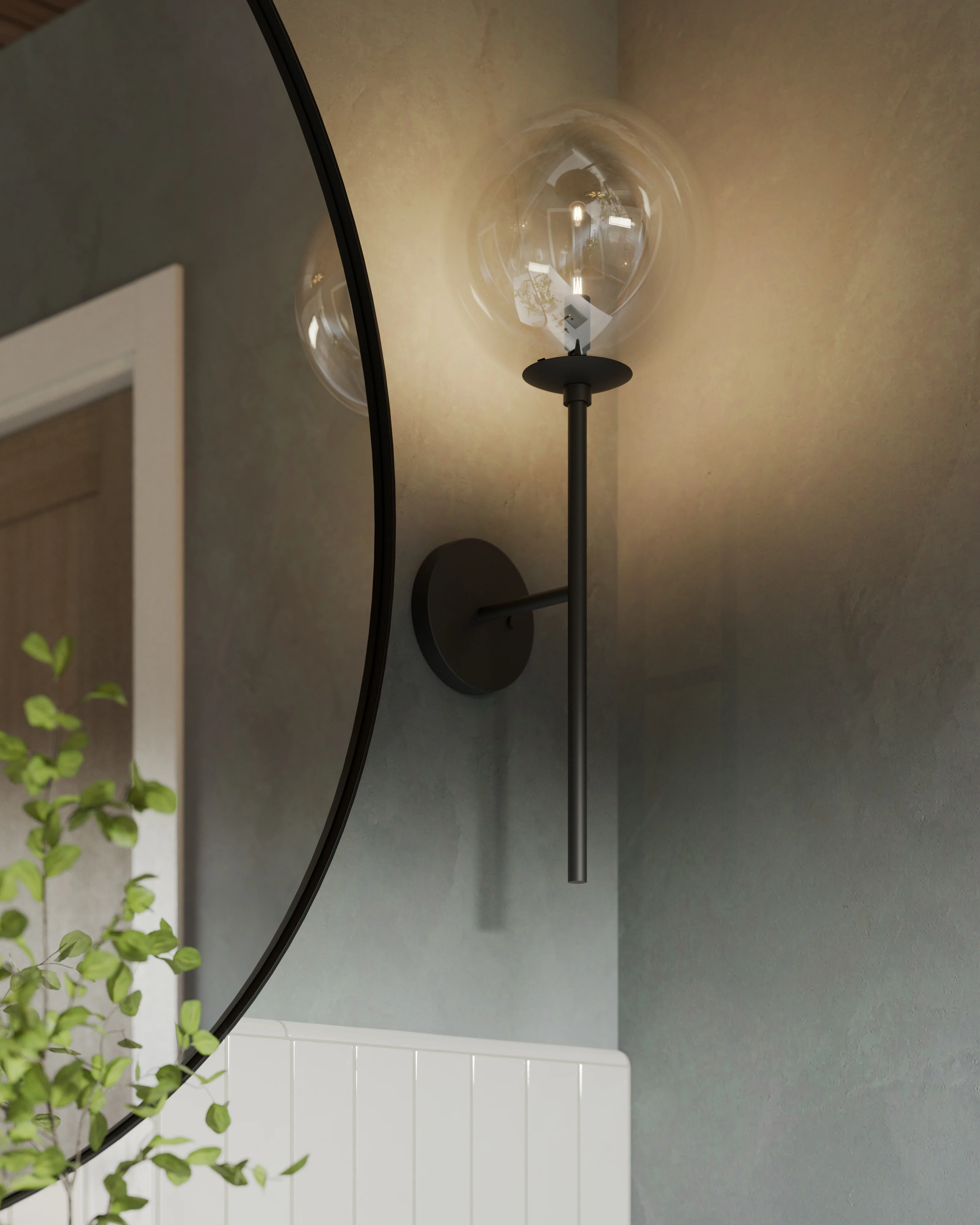 Garner Wall Sconce in Soft Black - Image 2
