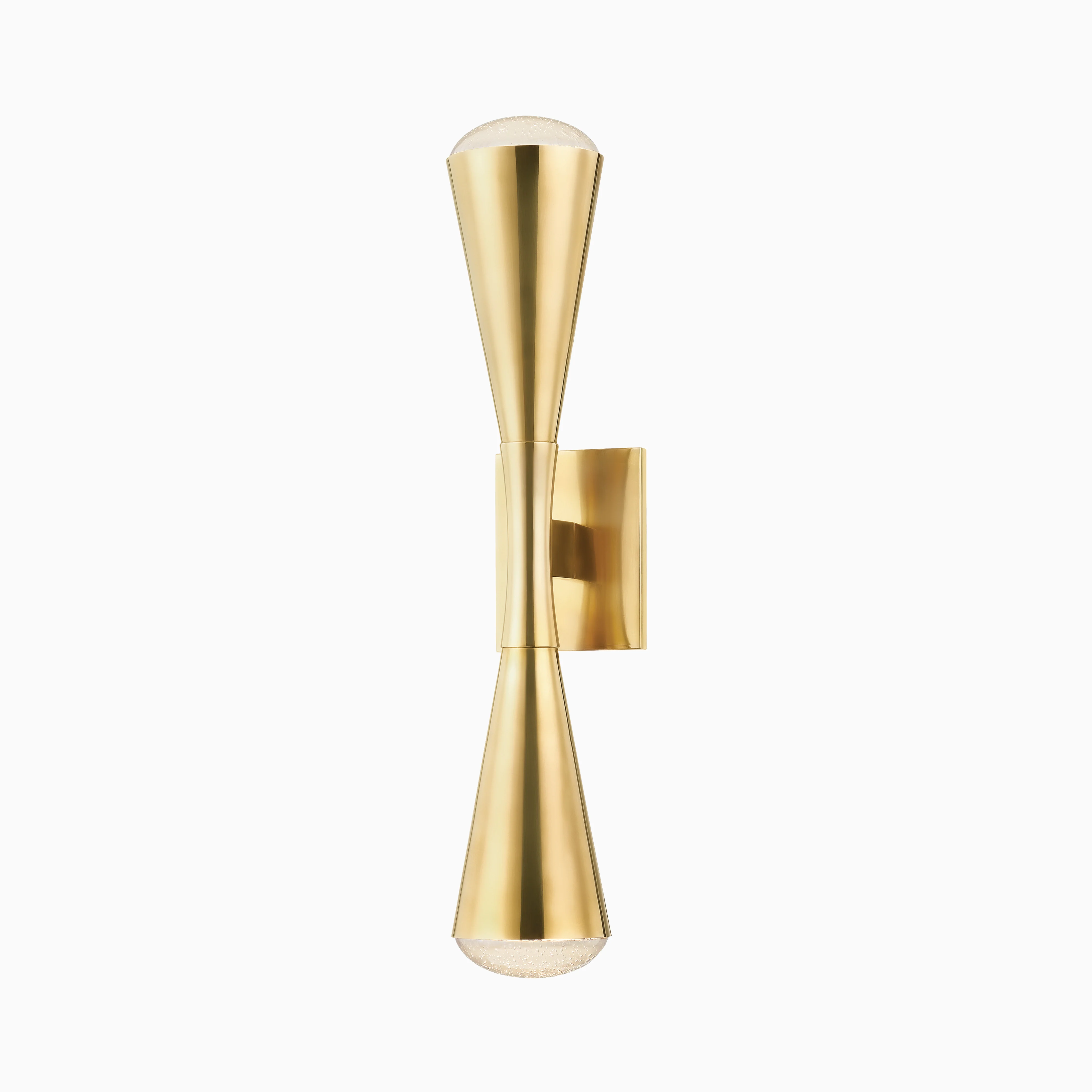 Garnet Wall Sconce in Vintage Brass