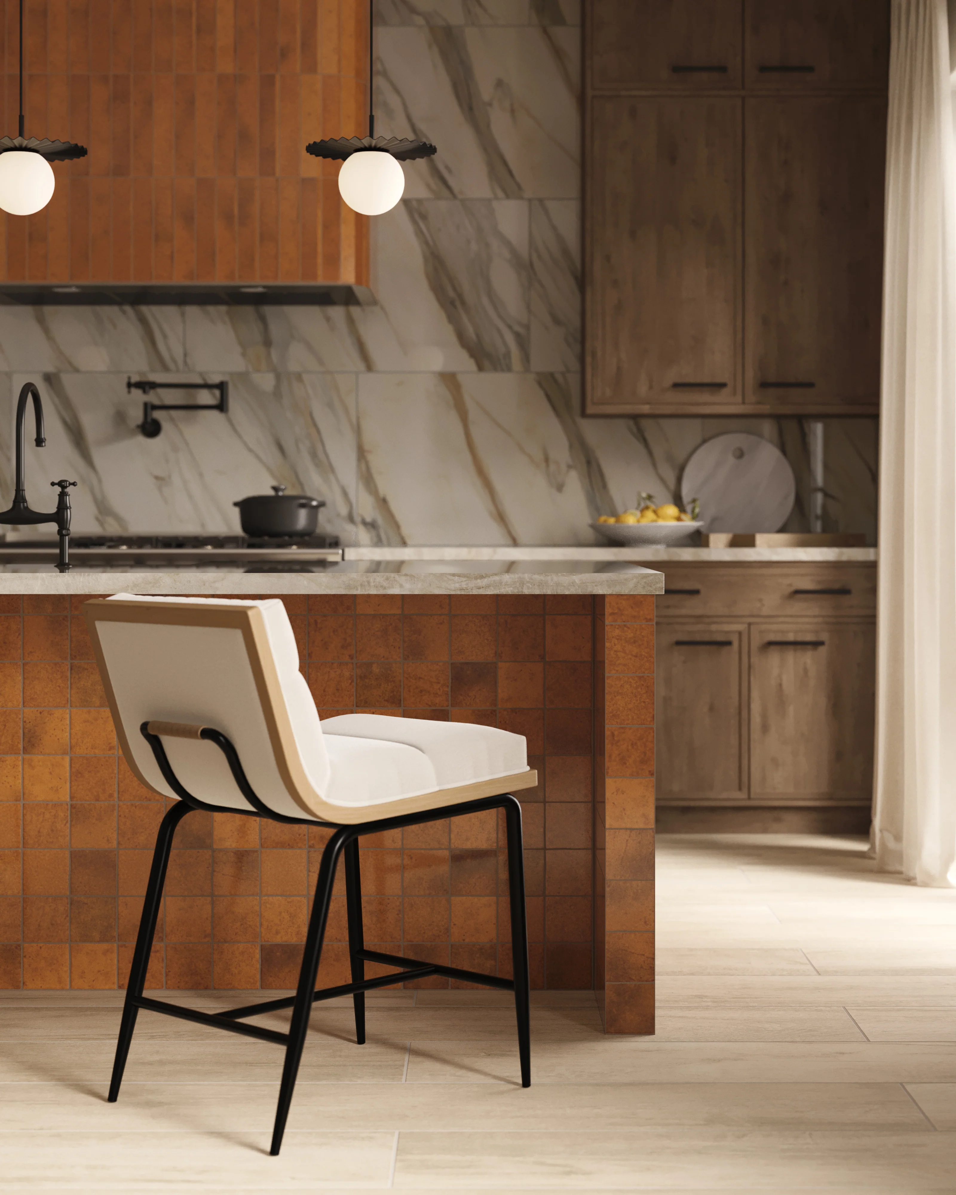 Georgia Counter Stool in White - Image 12