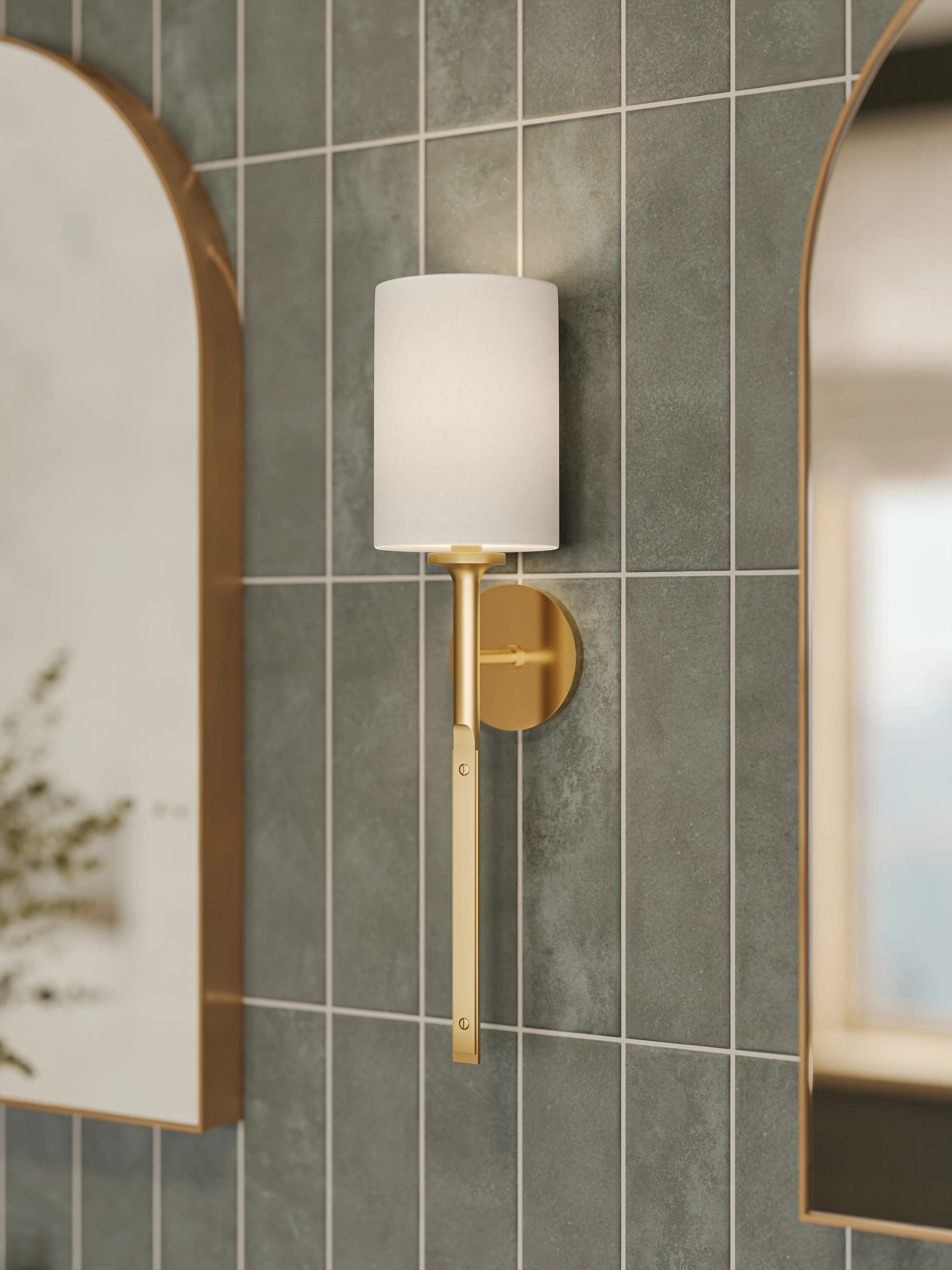 Geraldine Wall Sconce in Aged Brass - Image 2