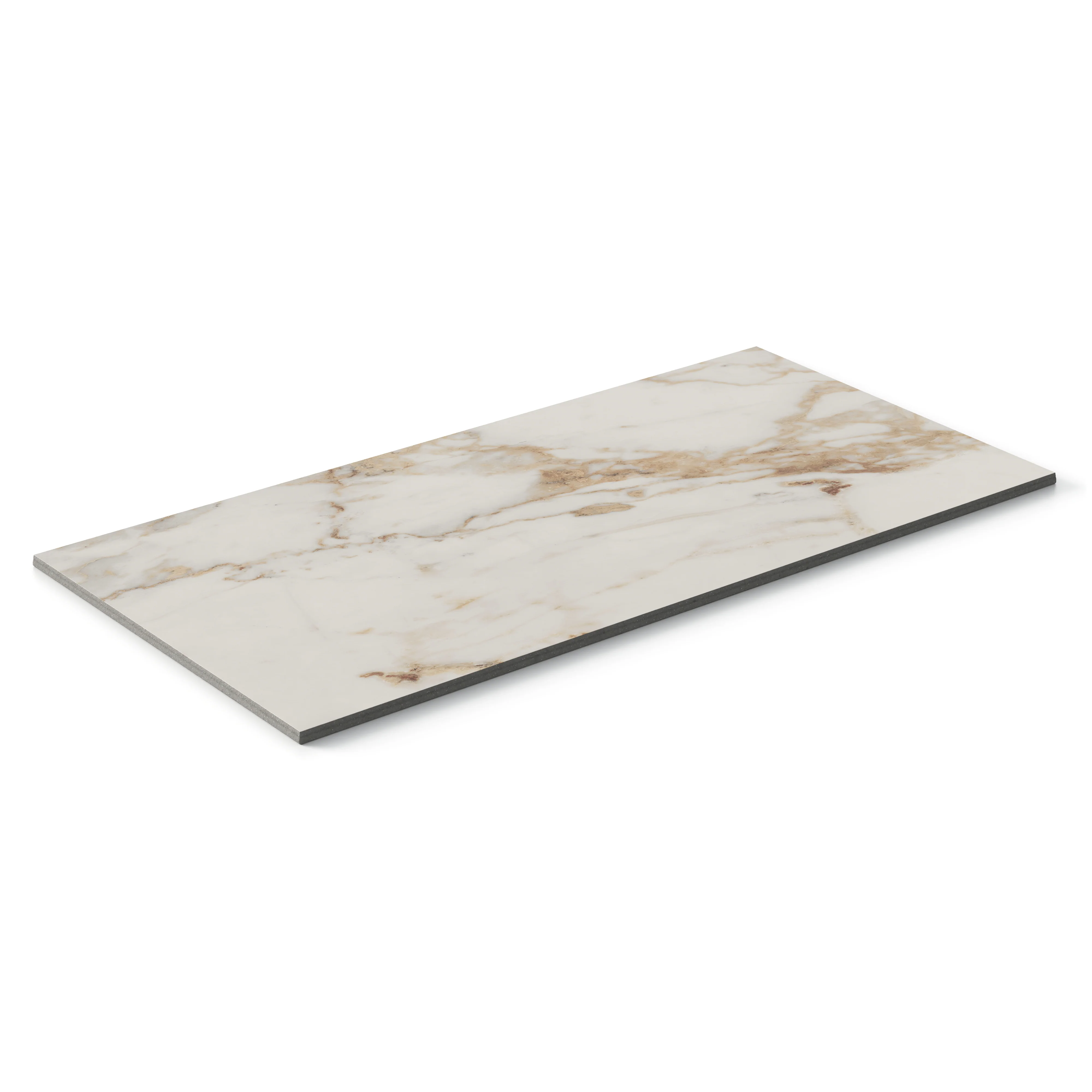 Giada 12x24 Matte Porcelain Tile in Calacatta Gold - Image 4