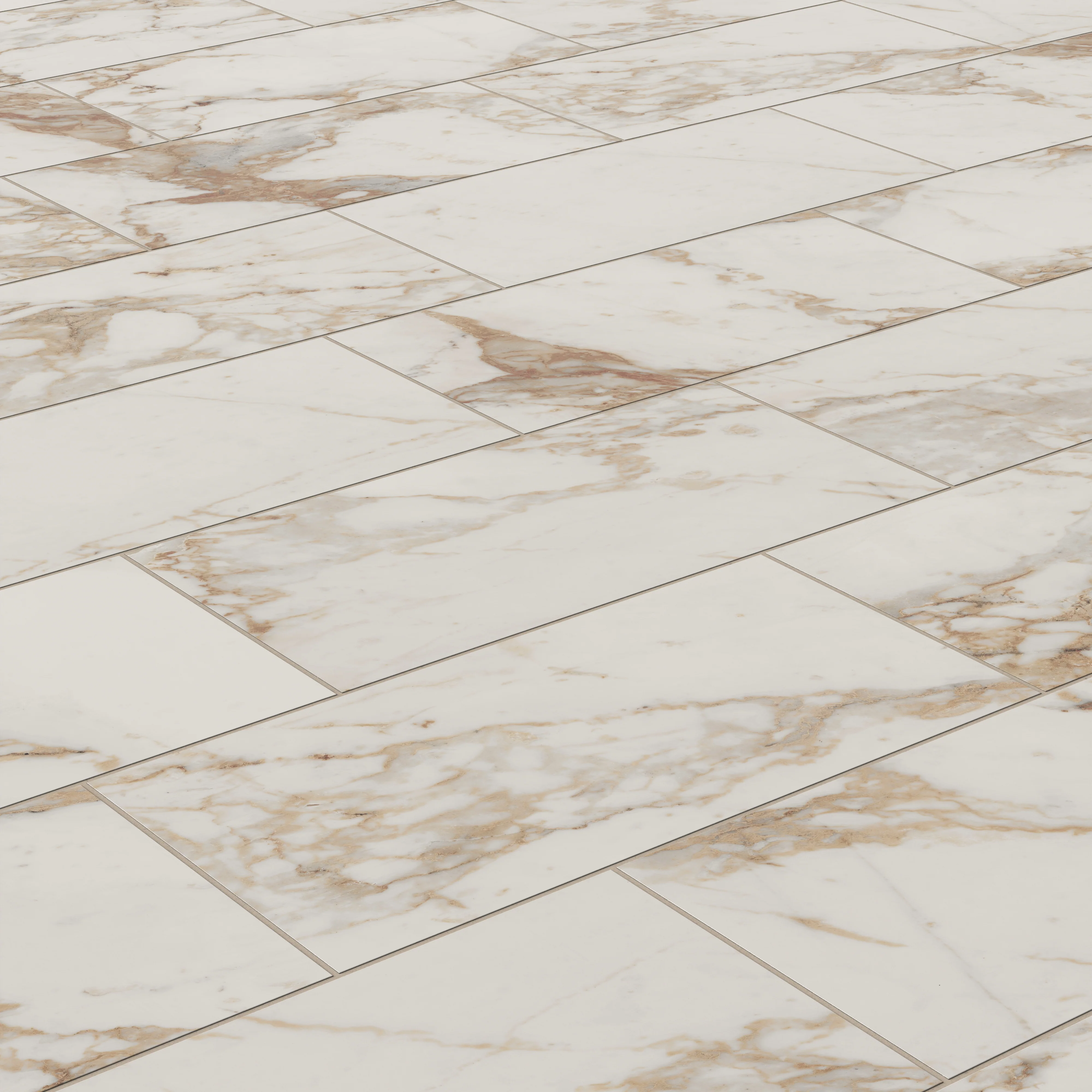 Giada 12x24 Matte Porcelain Tile in Calacatta Gold - Image 7