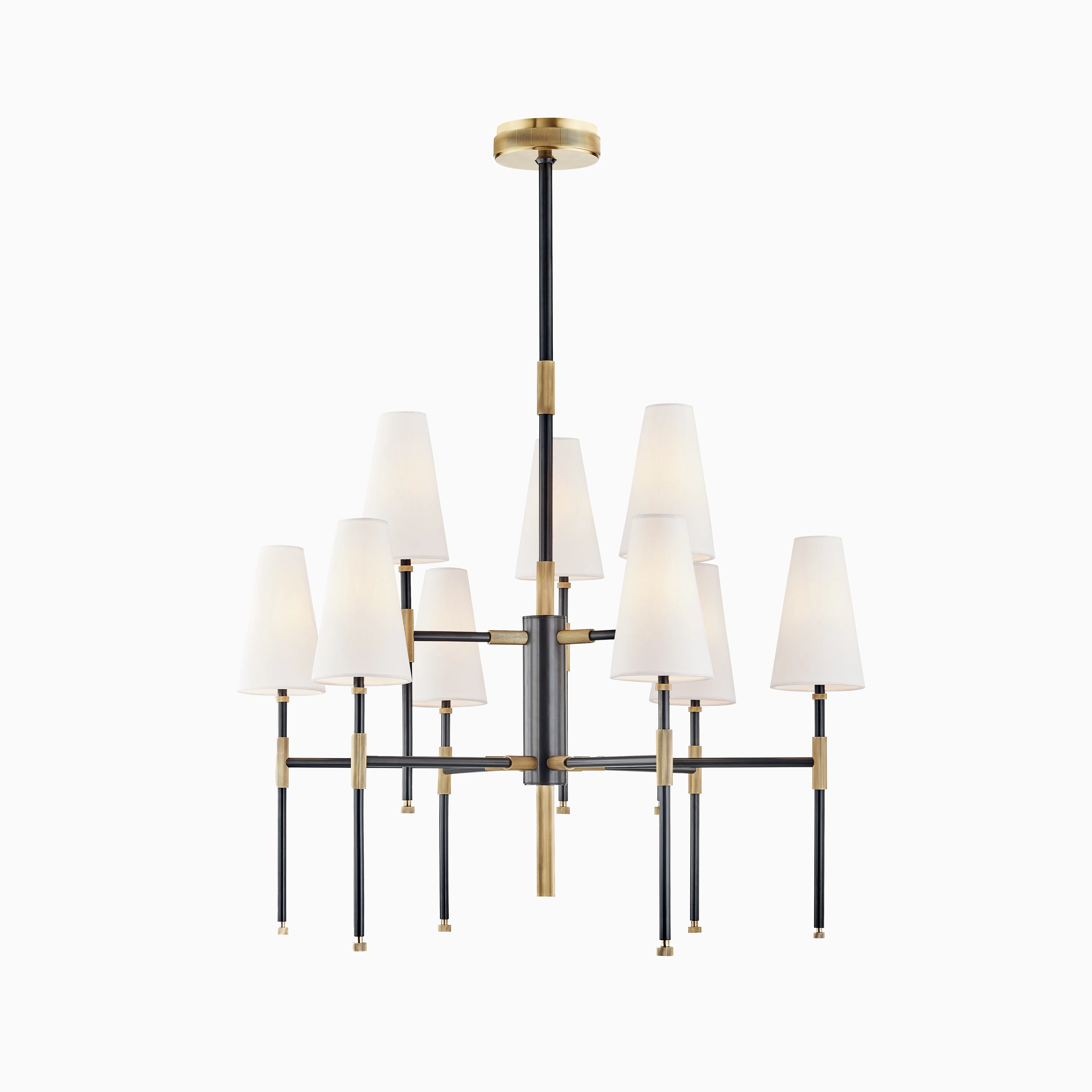 Gibson 9-Light Chandelier in Aged Old Bronze - Image 7