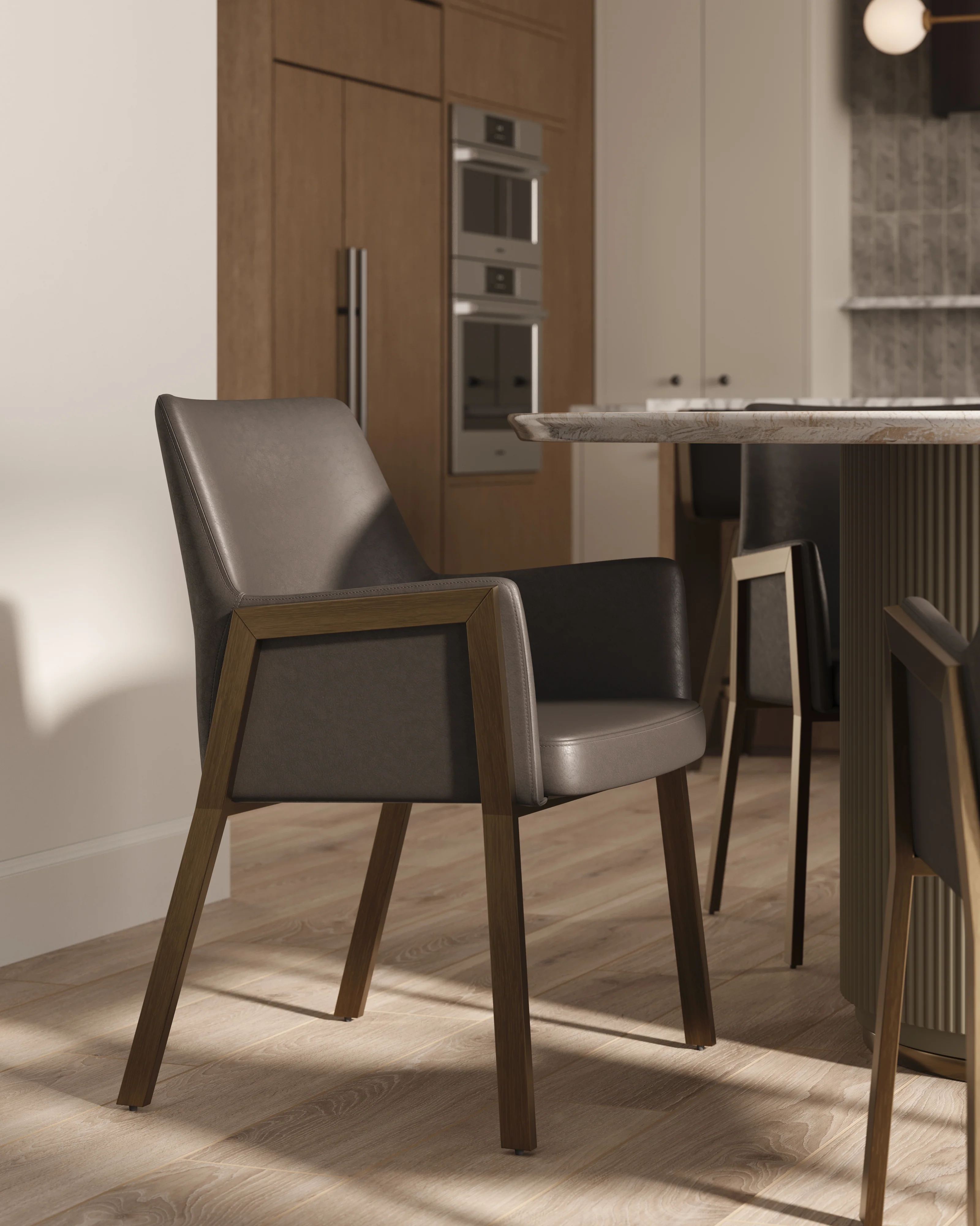 Gideon Dining Chair in Grey - Image 2