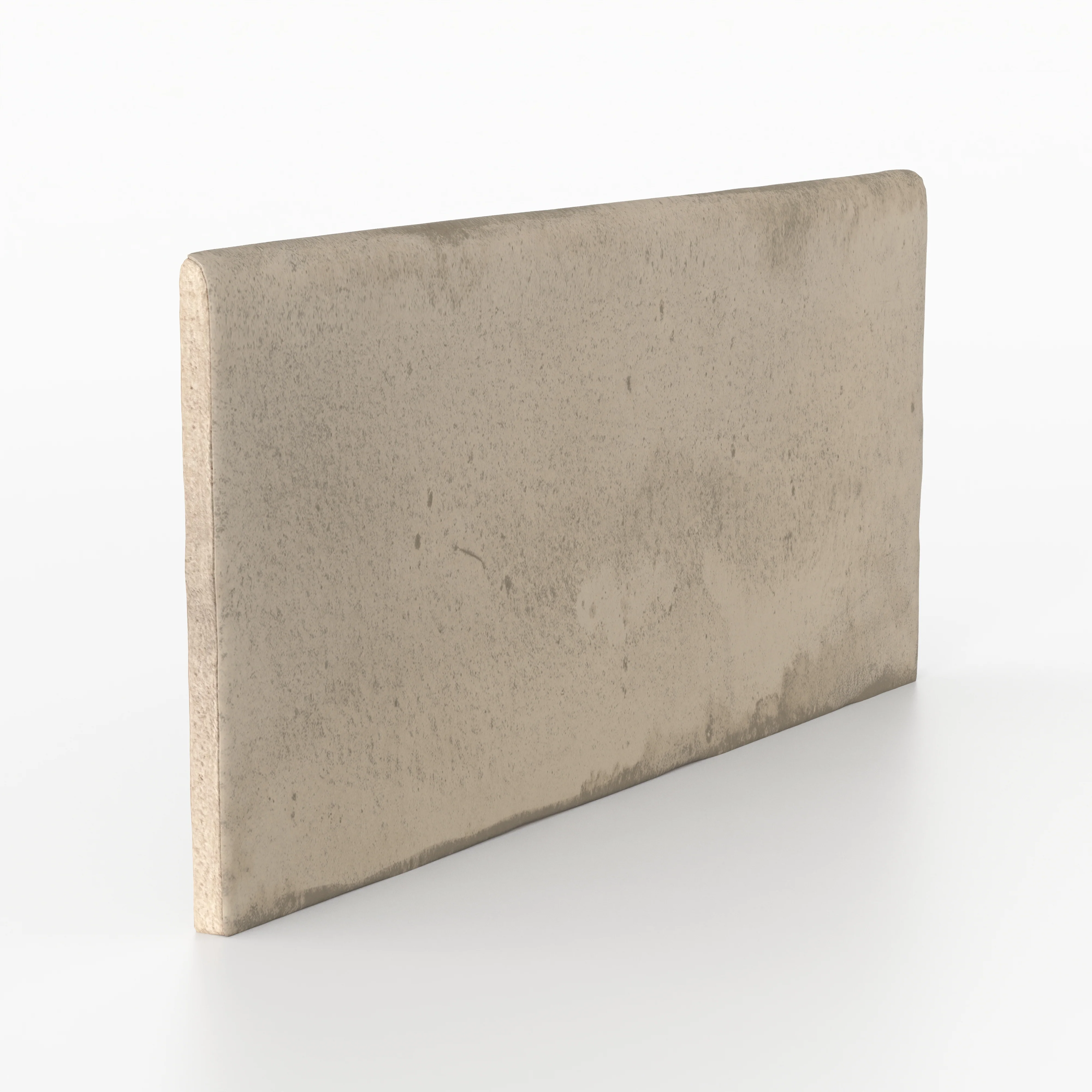 Graham 3x6 Bullnose Glossy Ceramic Tile in Mushroom - Image 3