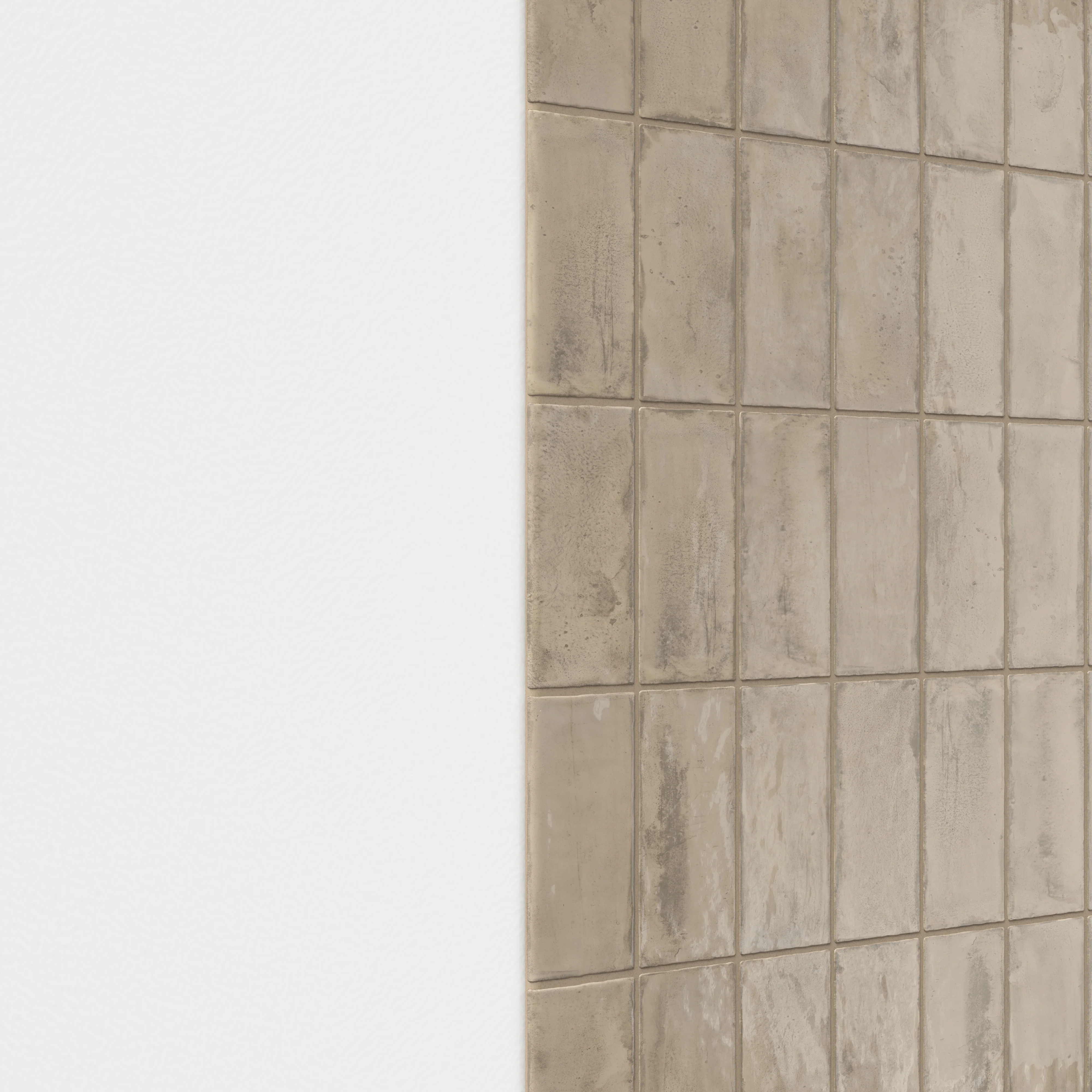 Graham 3x6 Bullnose Glossy Ceramic Tile in Mushroom - Image 4