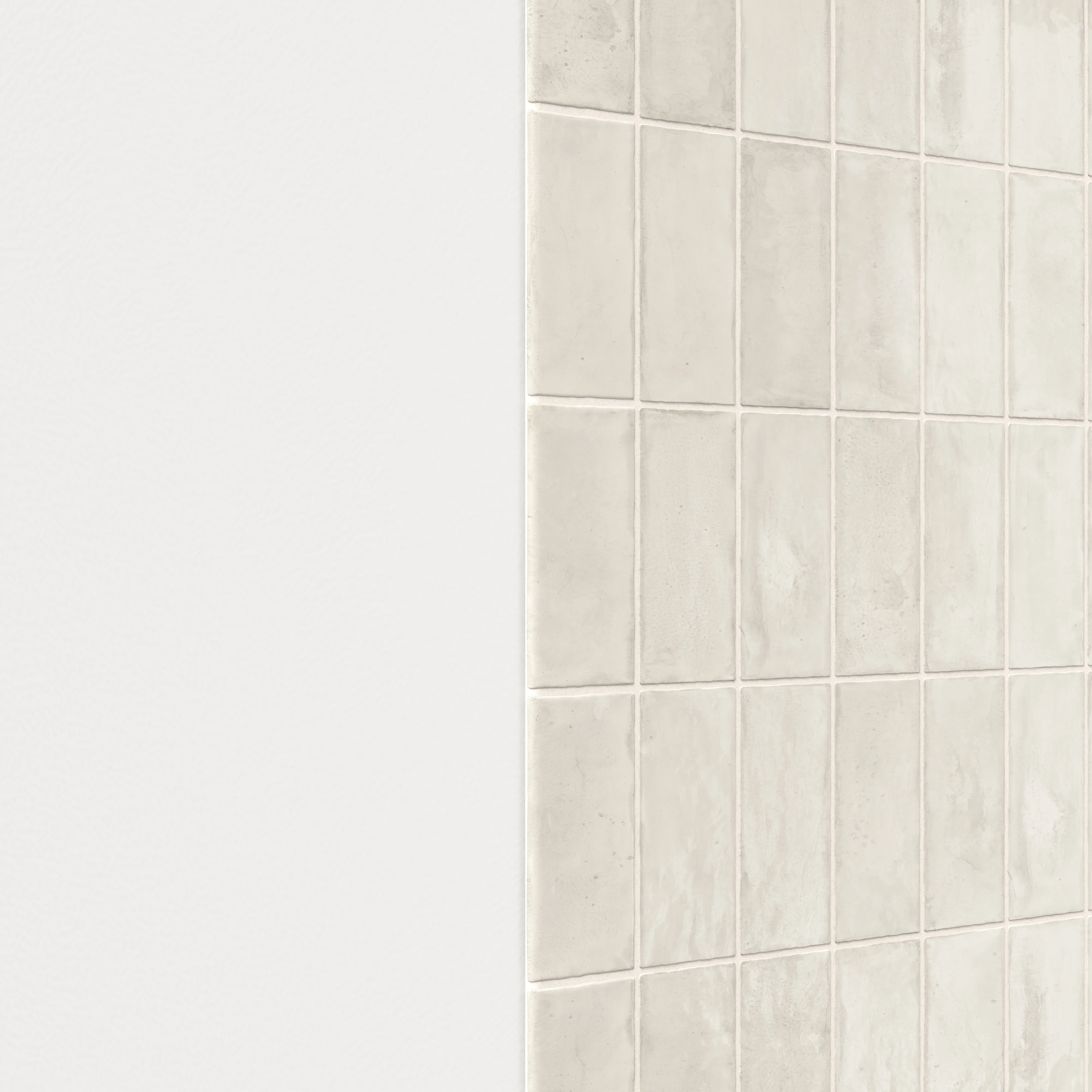 Graham 3x6 Bullnose Glossy Ceramic Tile in Off White - Image 3