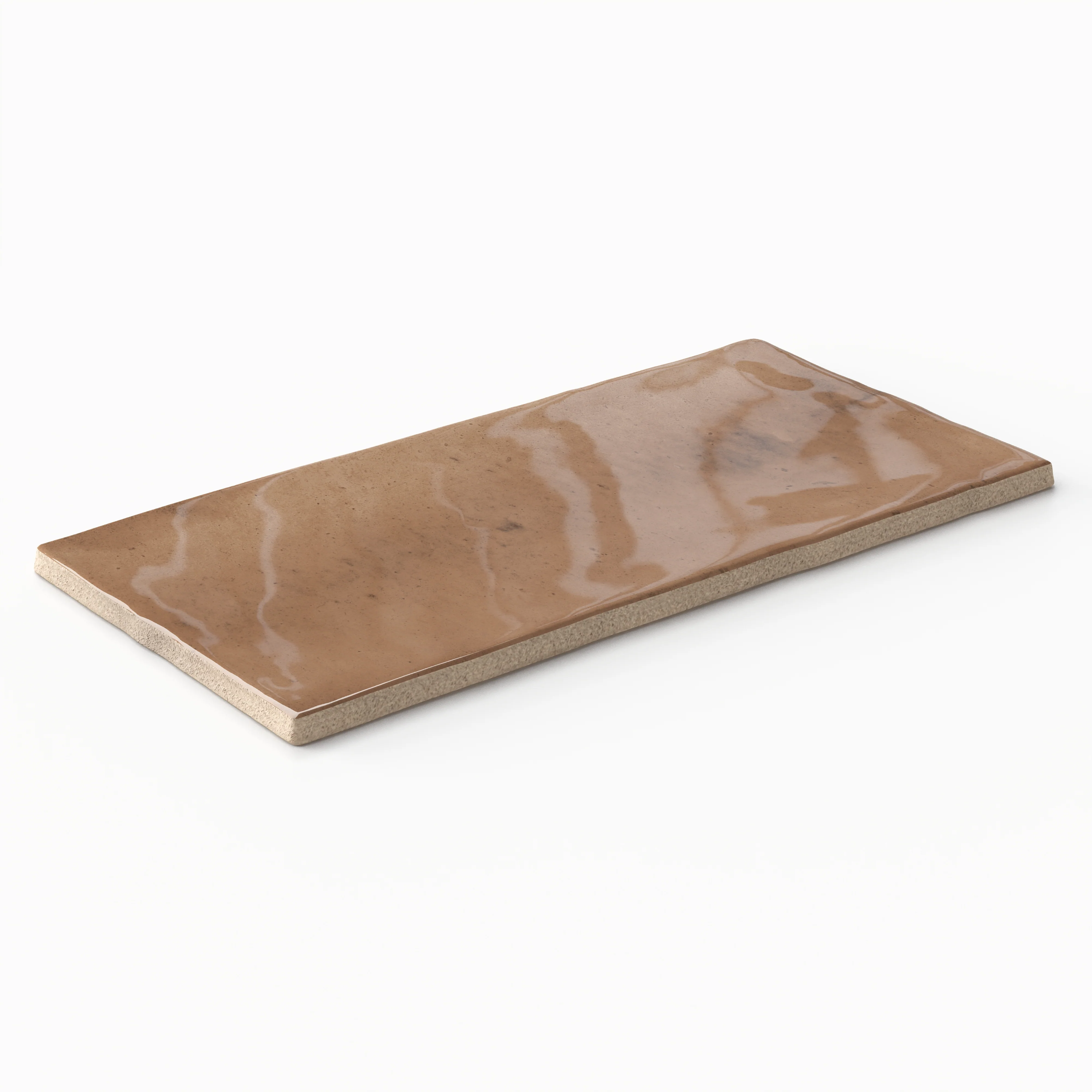 Graham 3x6 Glossy Ceramic Tile in Clay - Image 4