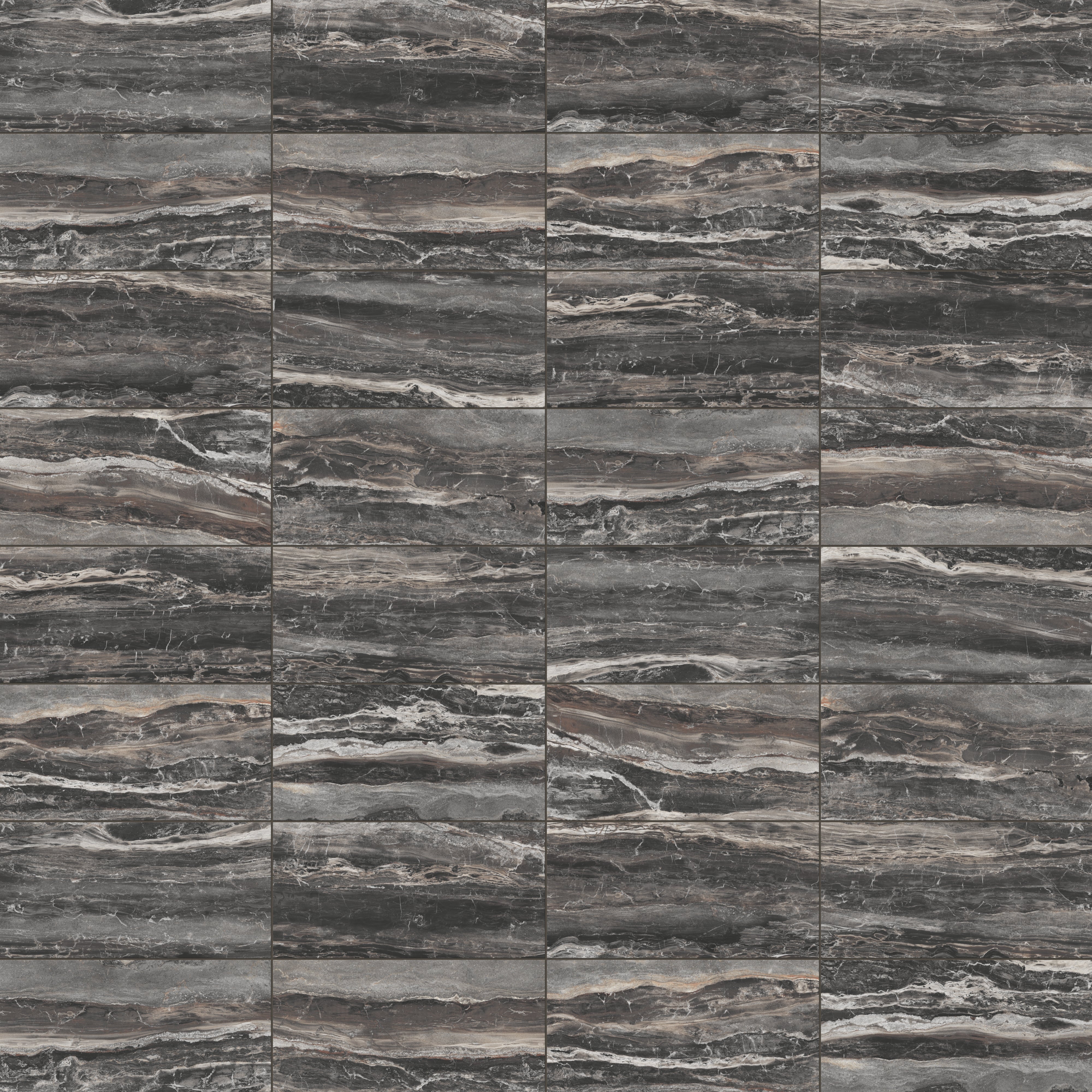 Harley 12x24 Polished Porcelain Tile in Graphite - Image 5