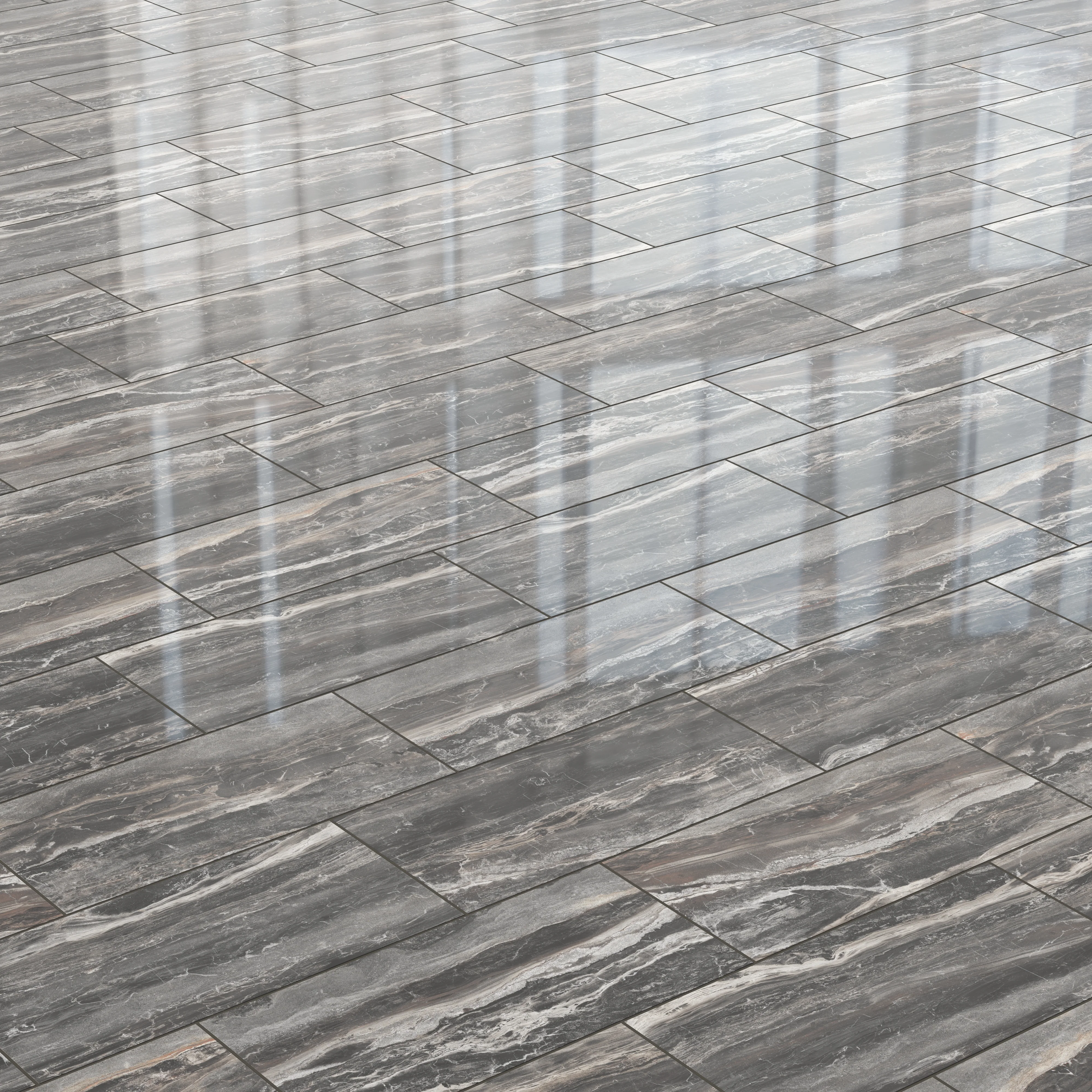 Harley 12x24 Polished Porcelain Tile in Graphite - Image 6