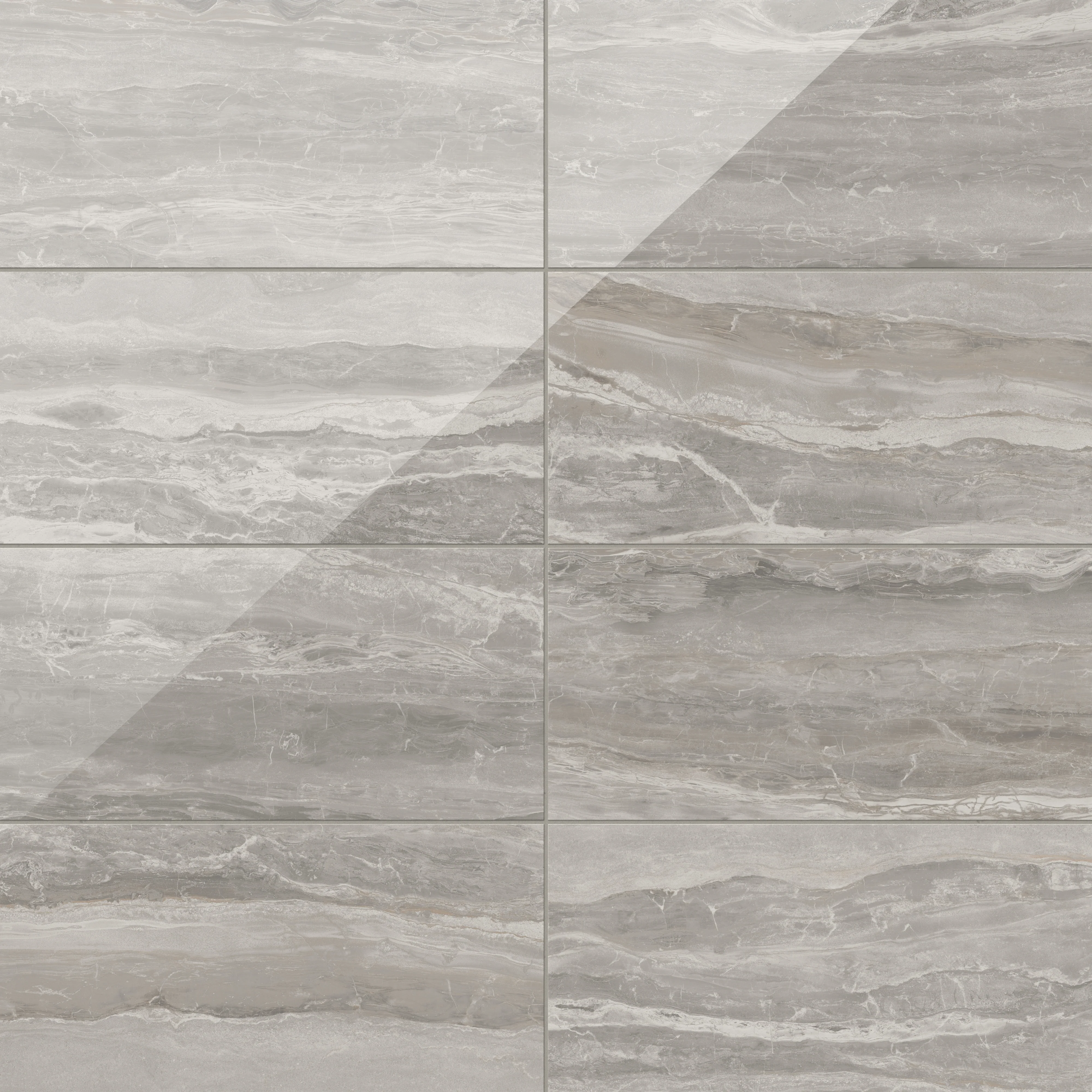 Harley 12x24 Polished Porcelain Tile in Taupe