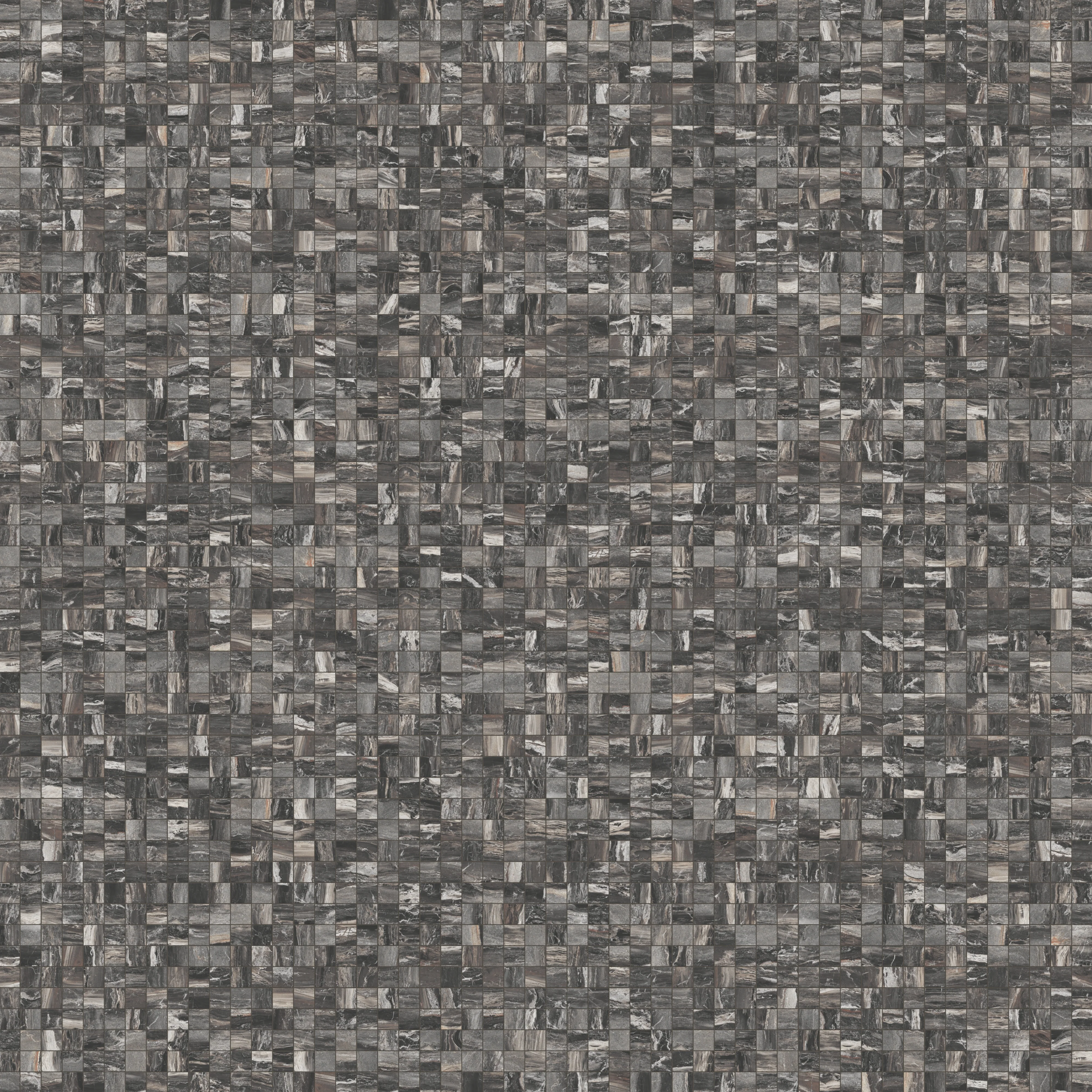 Harley 2x2 Polished Porcelain Mosaic Tile in Graphite - Image 5