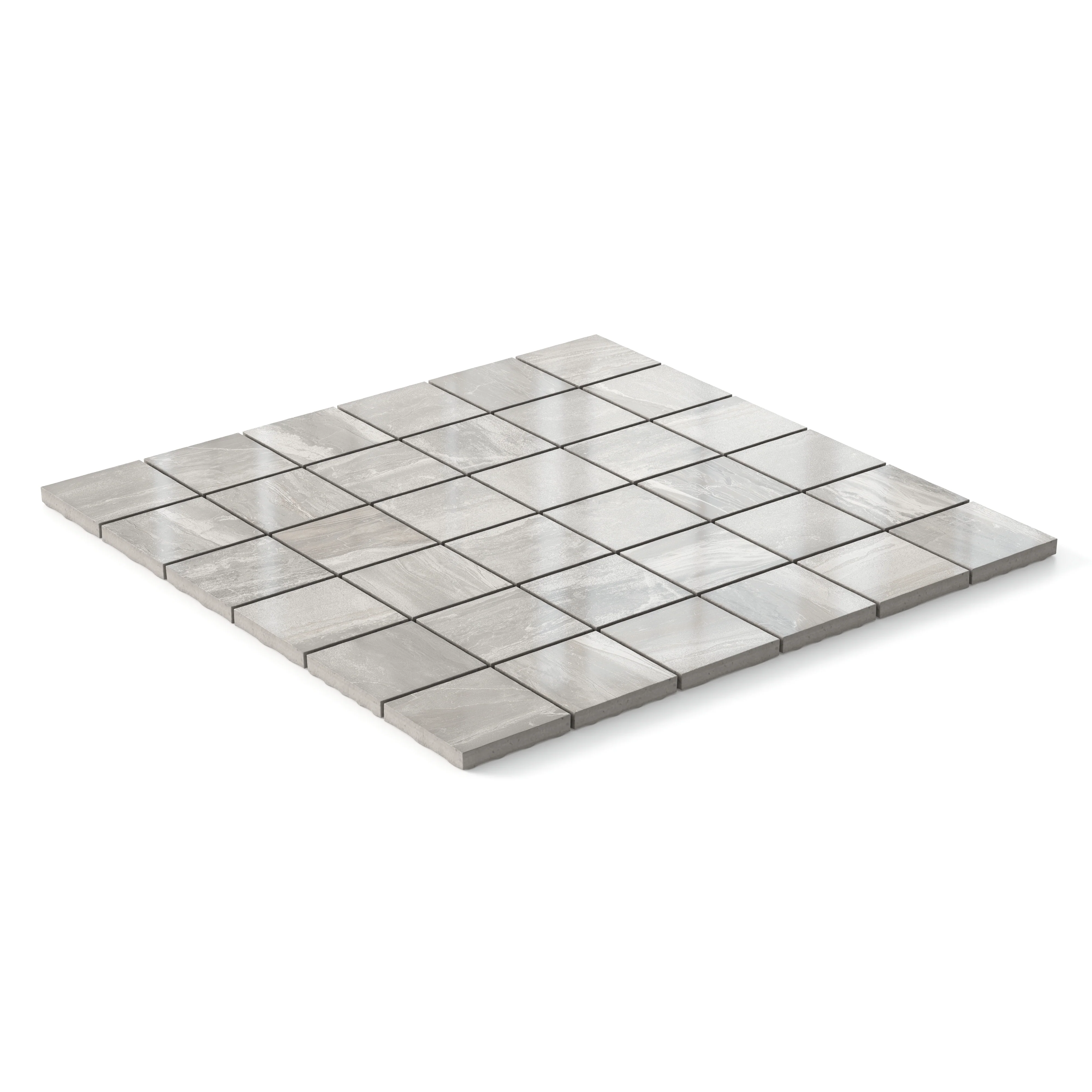 Harley 2x2 Polished Porcelain Mosaic Tile in Taupe - Image 2