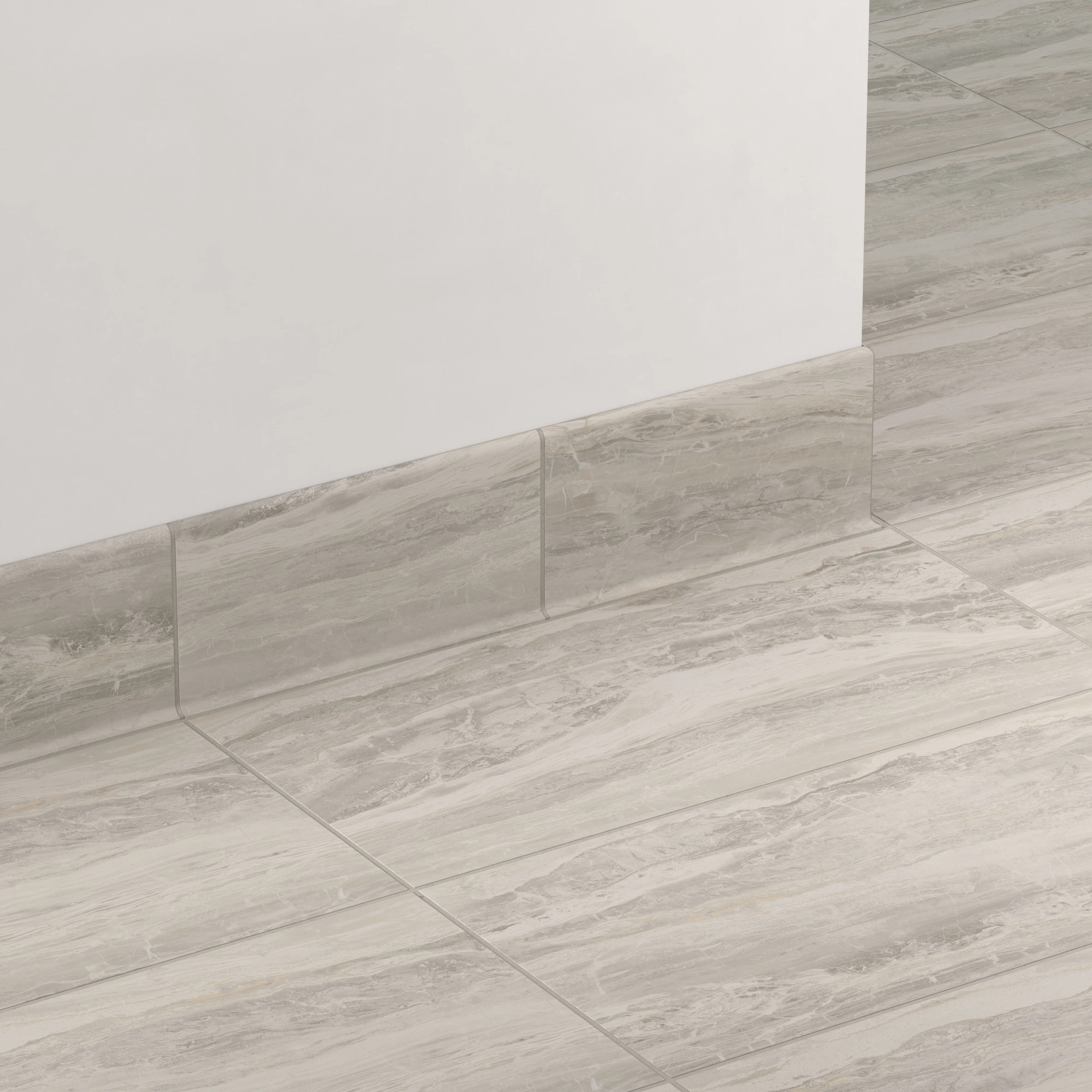 Harley 6x12 Matte Porcelain Cove Base Tile in Greige - Image 3