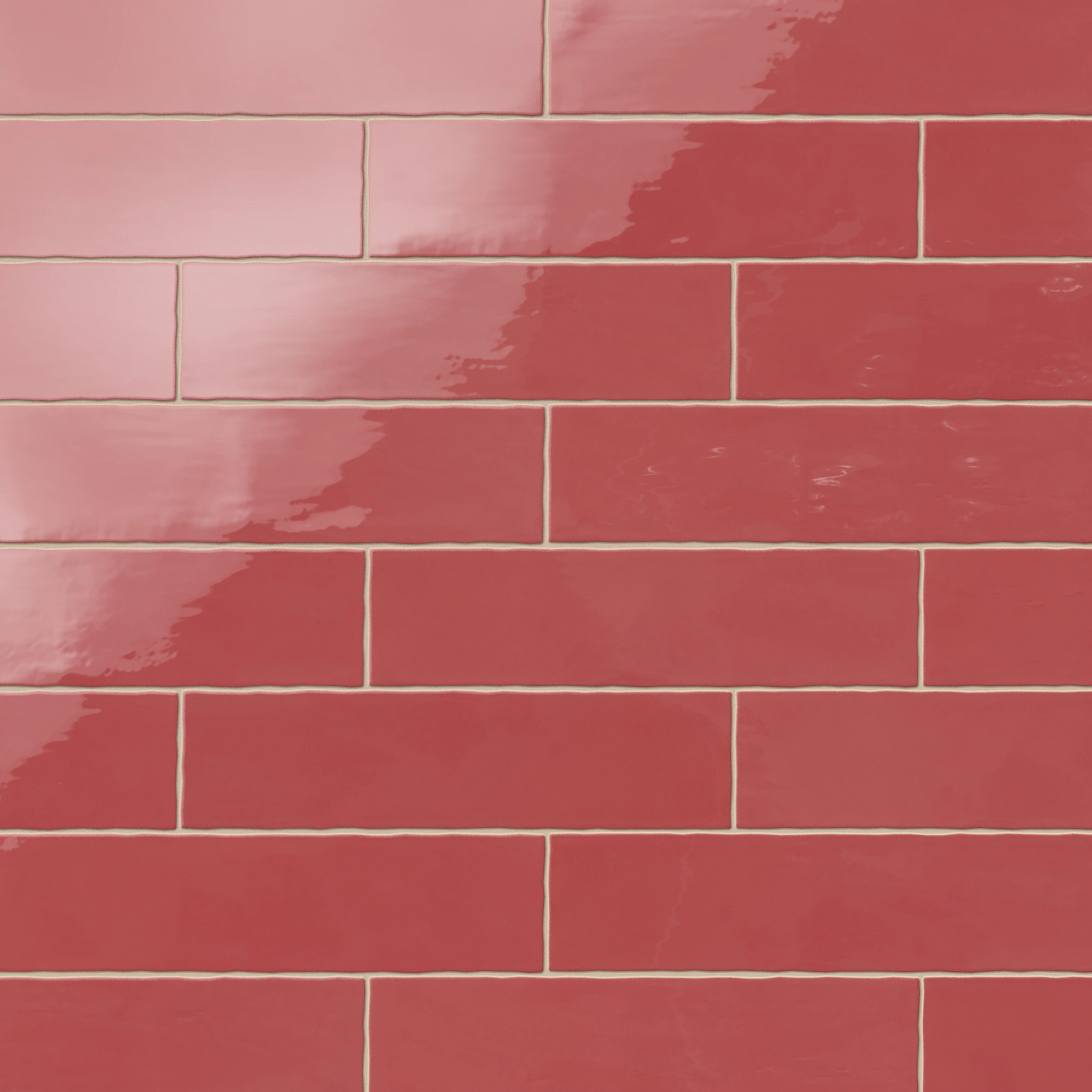 Harper 3x12 Glossy Ceramic Tile in Vermilion - Image 5