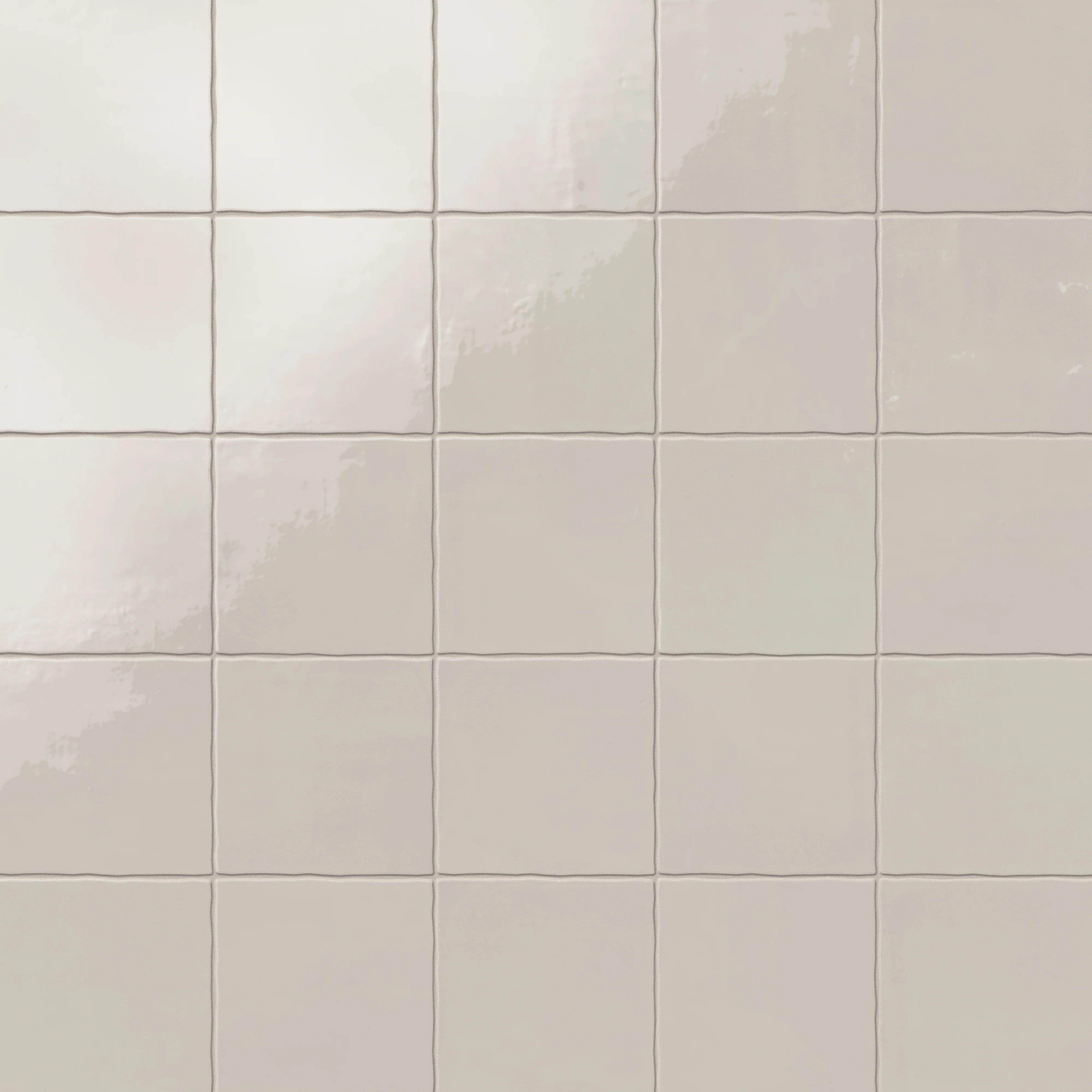 Harper 5x5 Glossy Ceramic Tile in Eggshell