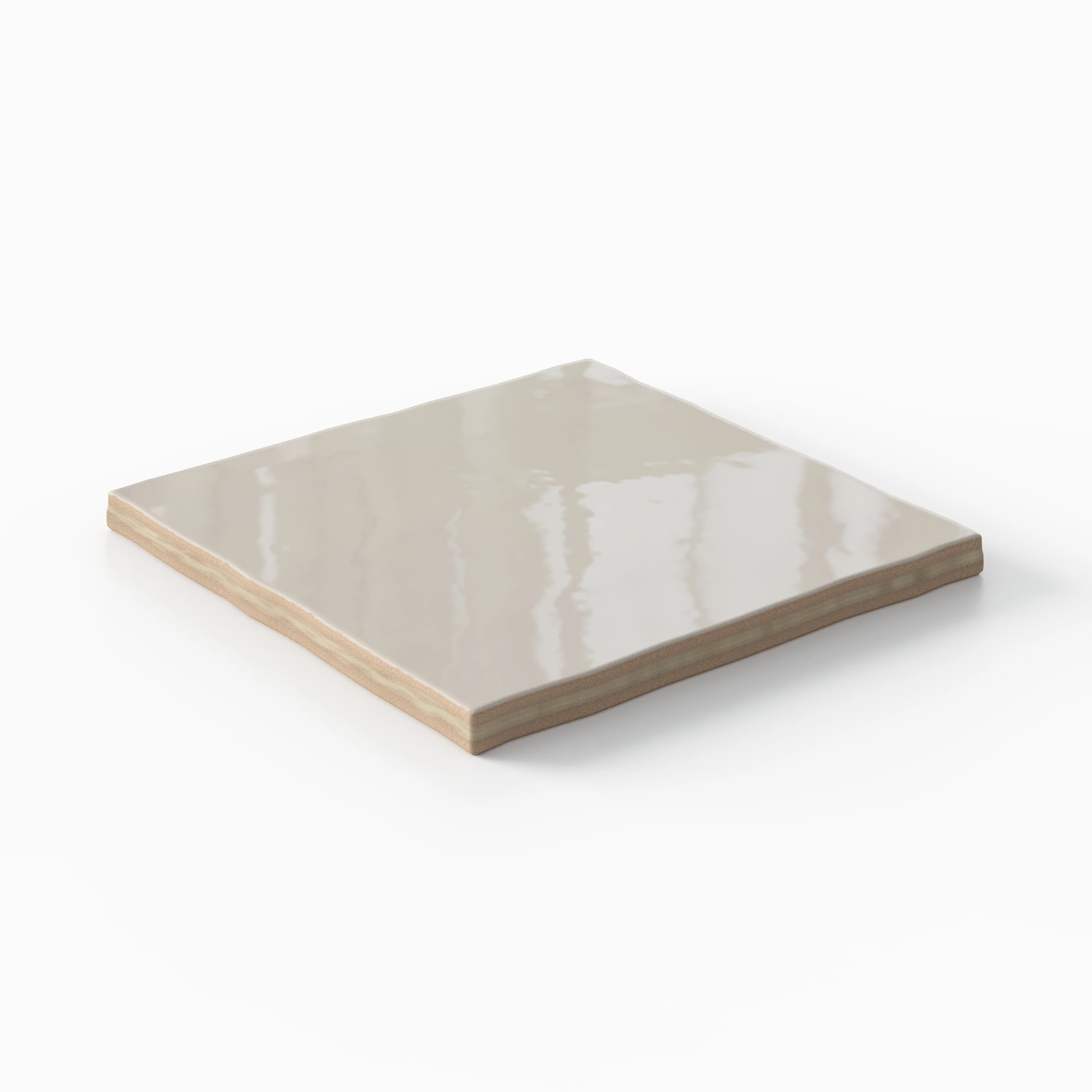 Harper 5x5 Glossy Ceramic Tile in Eggshell - Image 4