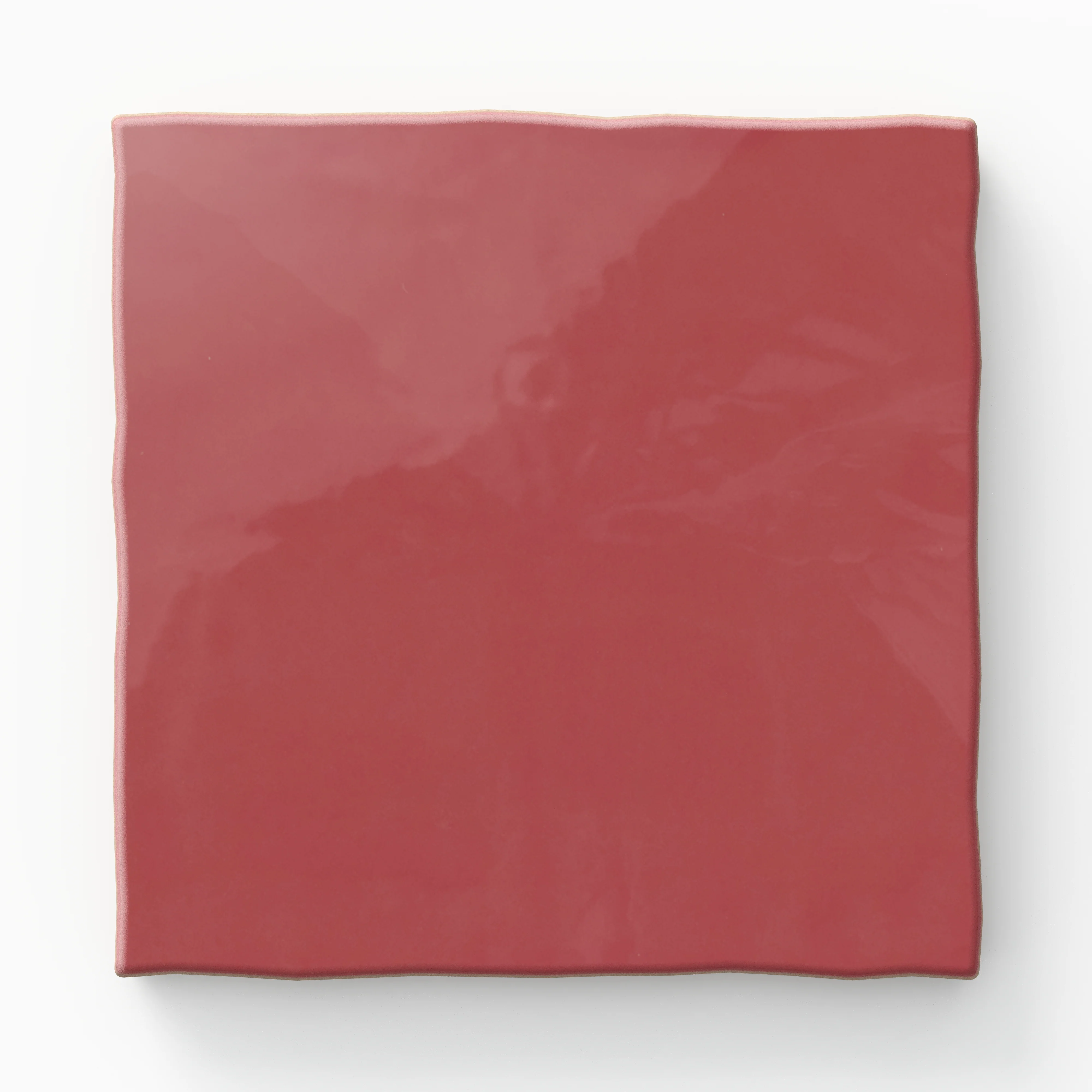 Harper 5x5 Glossy Ceramic Tile in Vermilion - Image 2