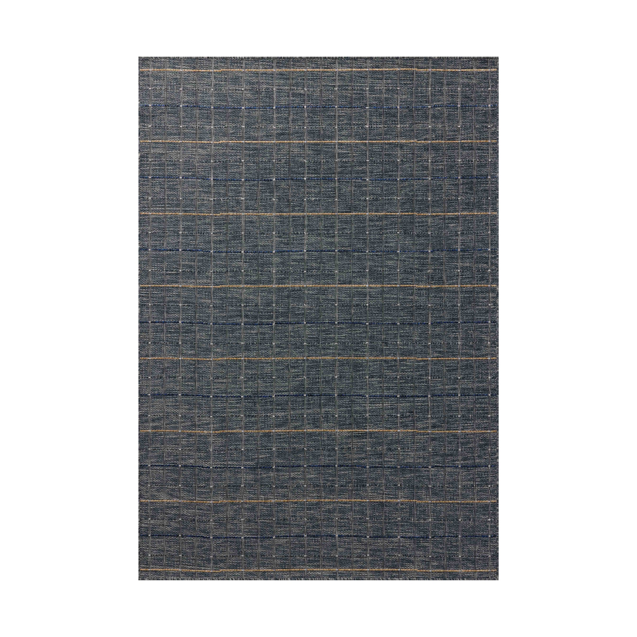 Hemlocke Indoor/Outdoor Rug in Sky / Wheat, 7'10" x 10'