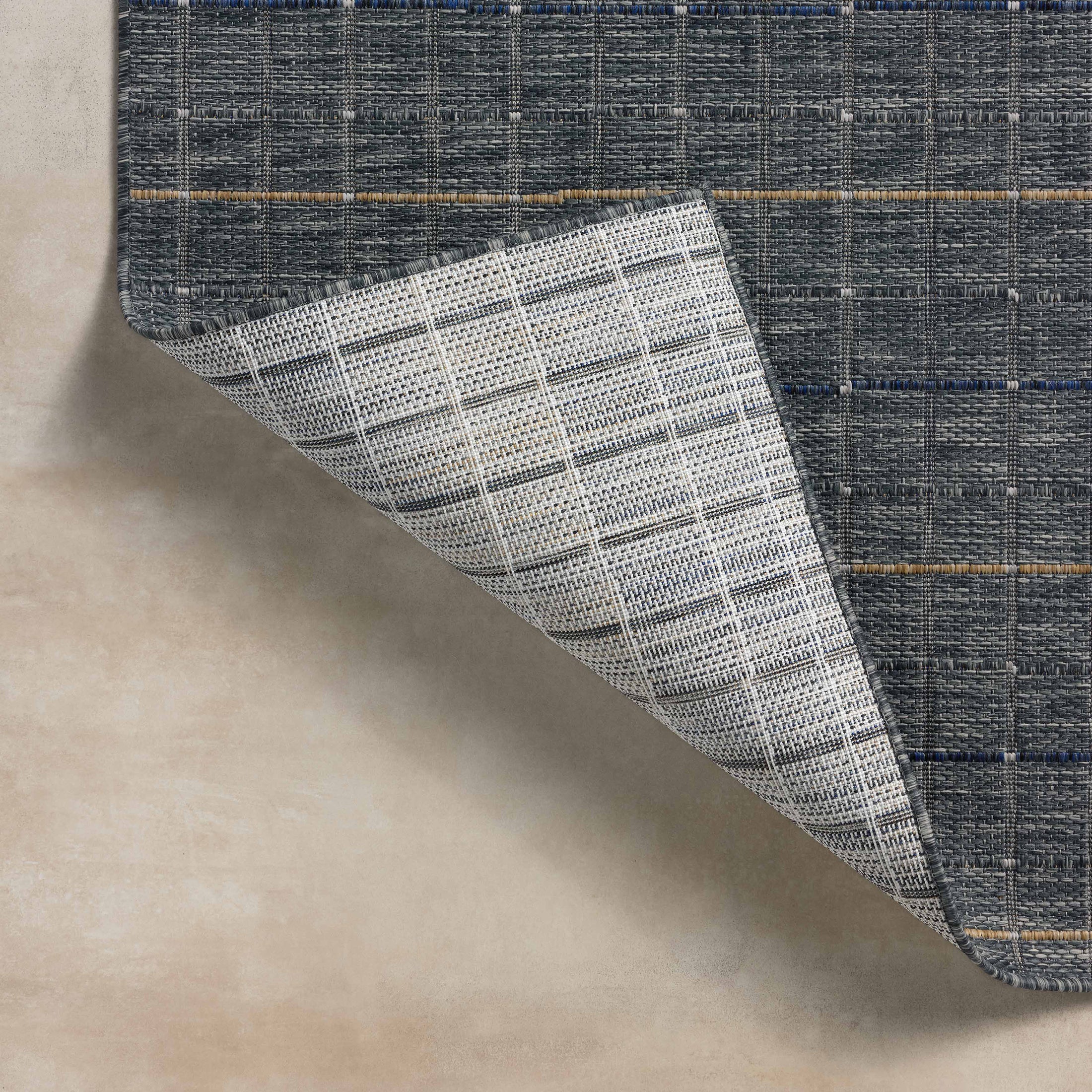 Hemlocke Indoor/Outdoor Rug in Sky / Wheat, 7'10" x 10' - Image 4