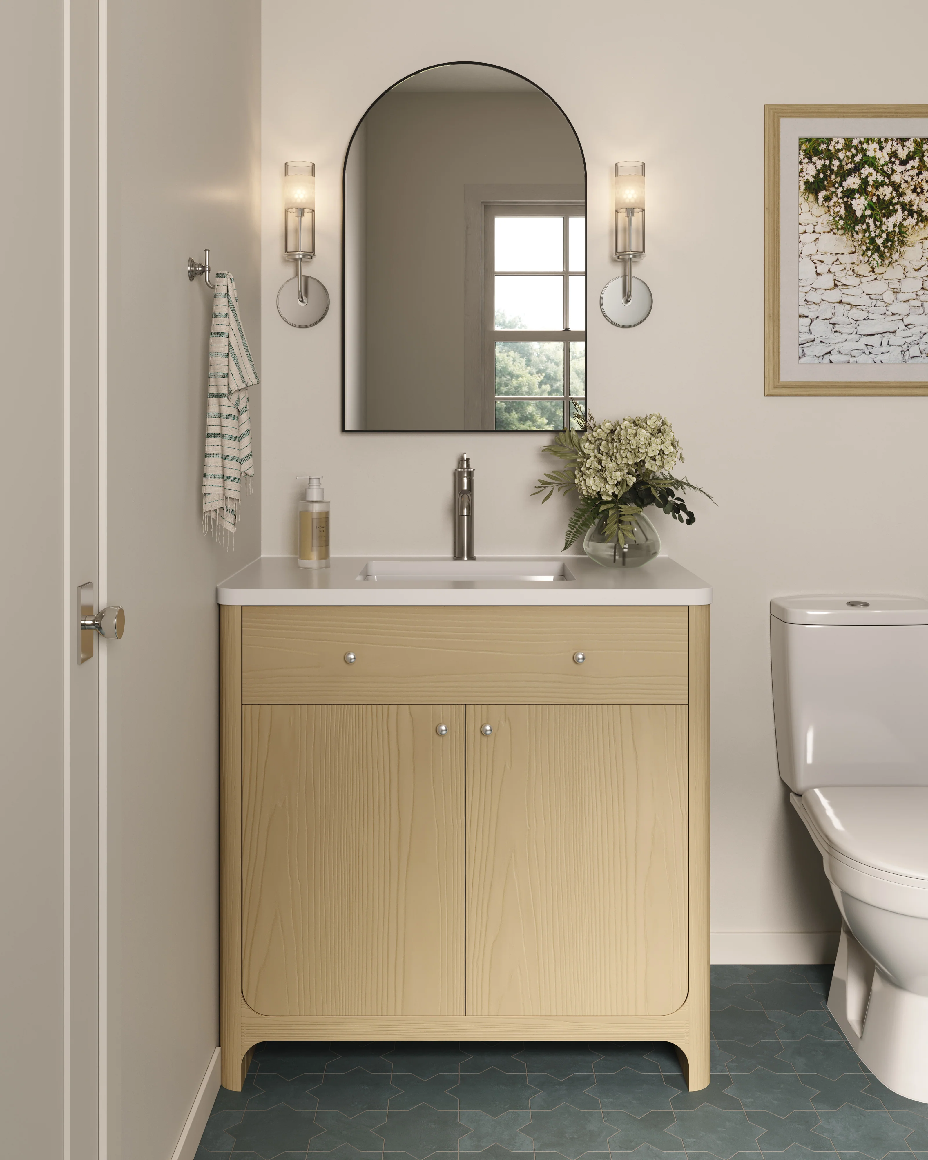 Hera Bath And Vanity Light In Polished Nickel - Image 3