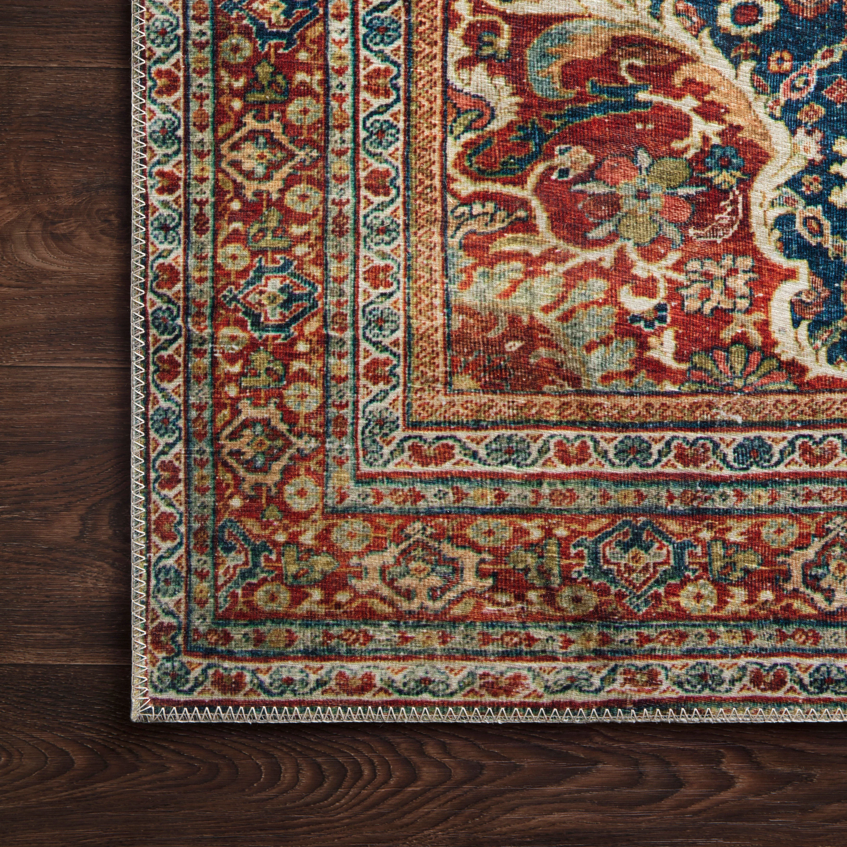 Hutchinson Rug in Navy / Rust - Image 3