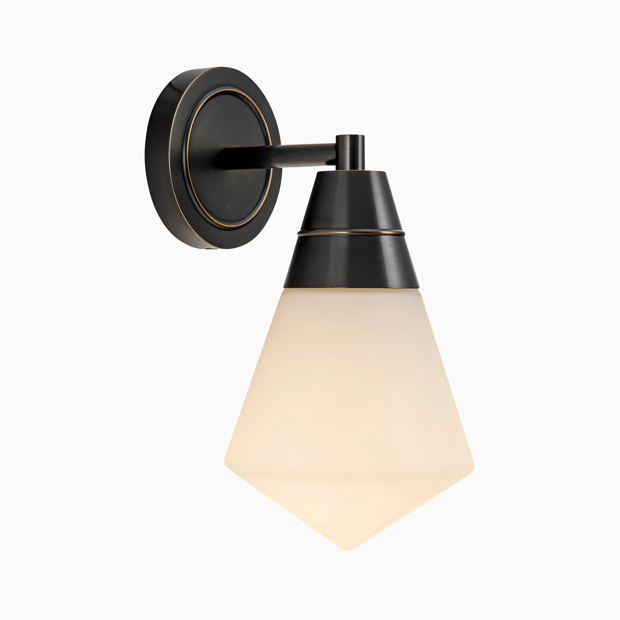 Irene 6" 1 Light Wall/Vanity Light in Urban Bronze/Opal Matte Glass