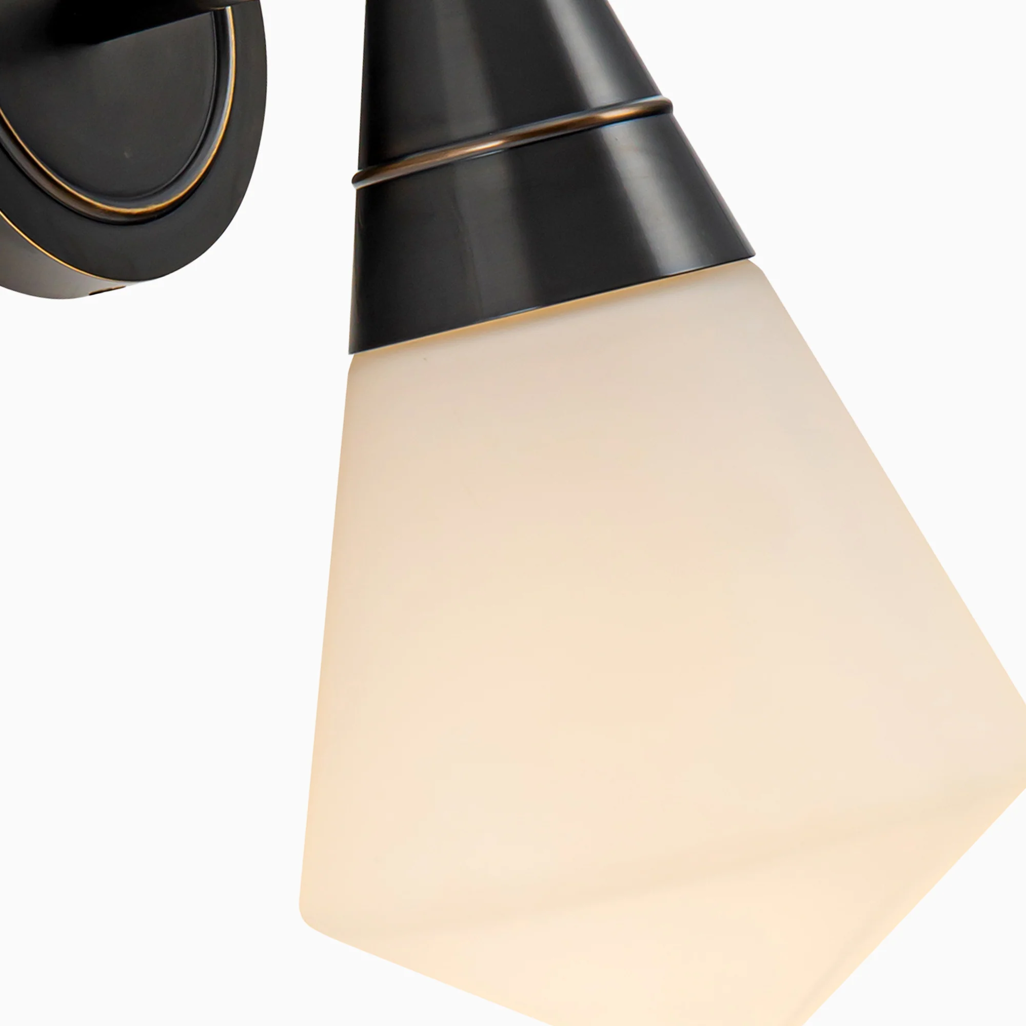 Irene 6" 1 Light Wall/Vanity Light in Urban Bronze/Opal Matte Glass - Image 4