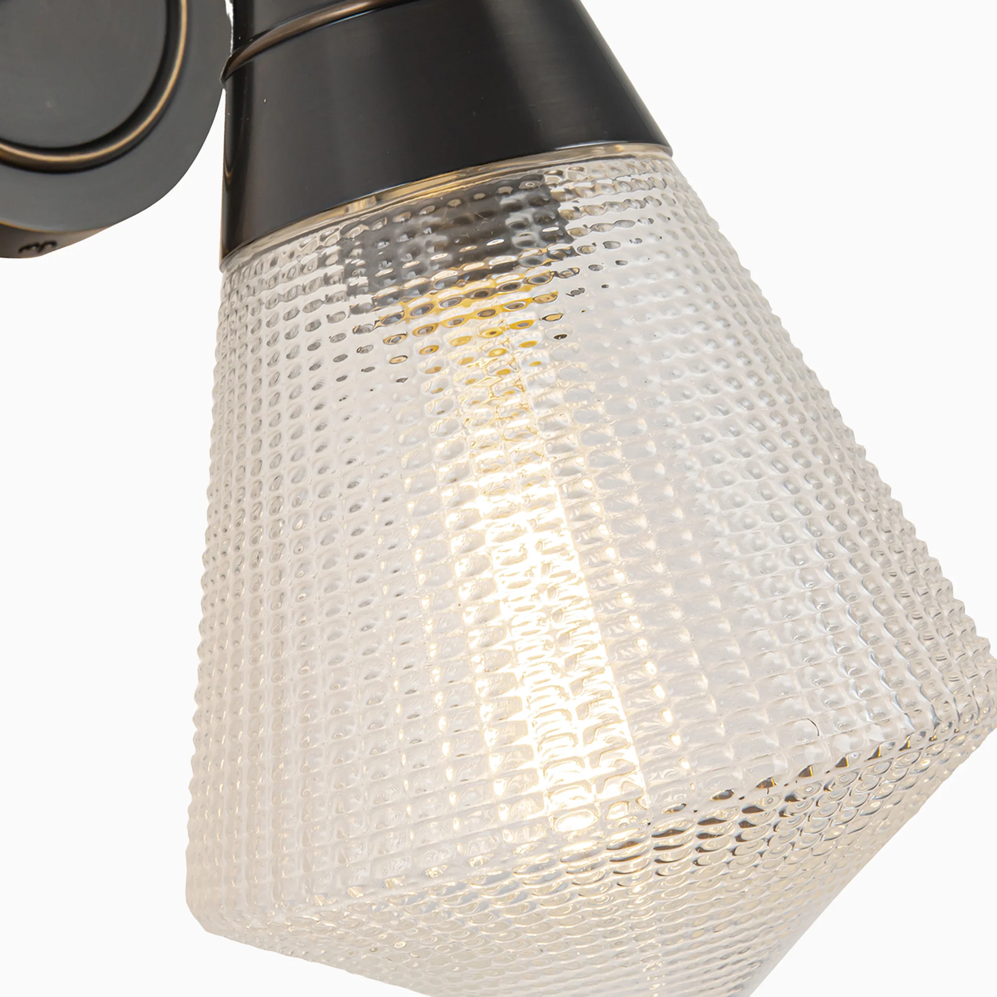 Irene 6" 1 Light Wall/Vanity Light in Urban Bronze/Prismatic Glass - Image 4