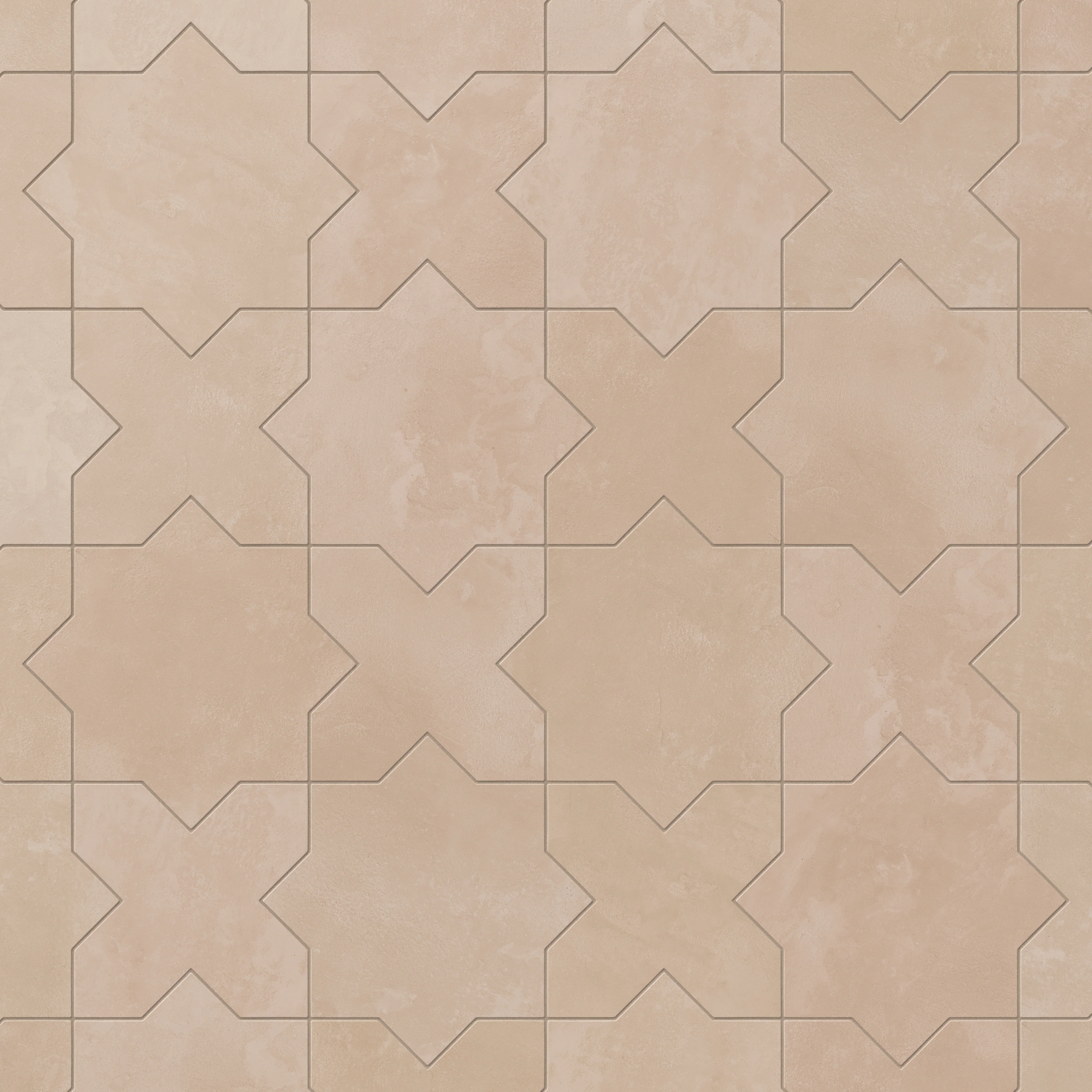 Isabel 11x11 Matte Porcelain Tile Star in Rosewood and Cross in Rosewood - Image 4