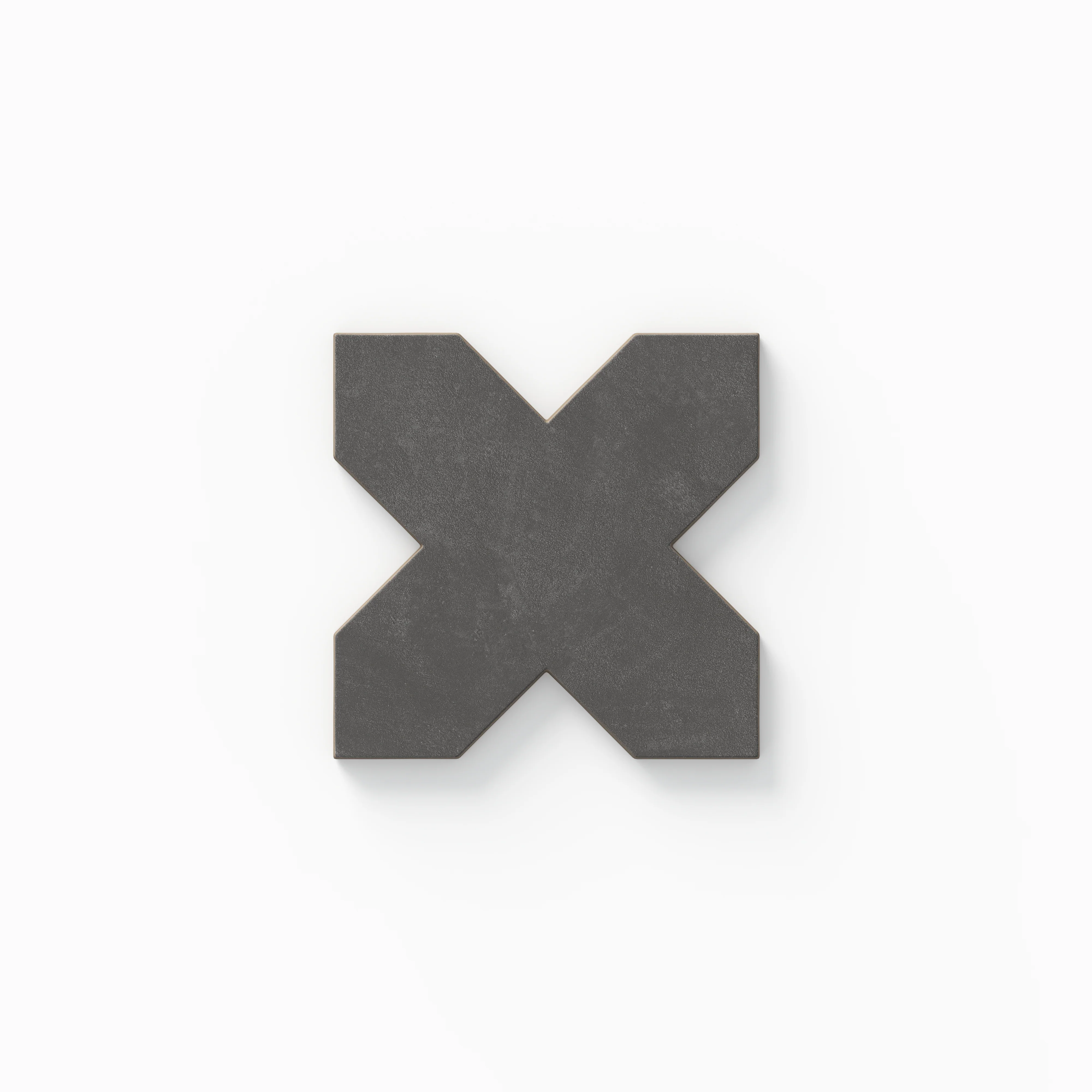 Isabel 5x5 Matte Cross in Charcoal Sample