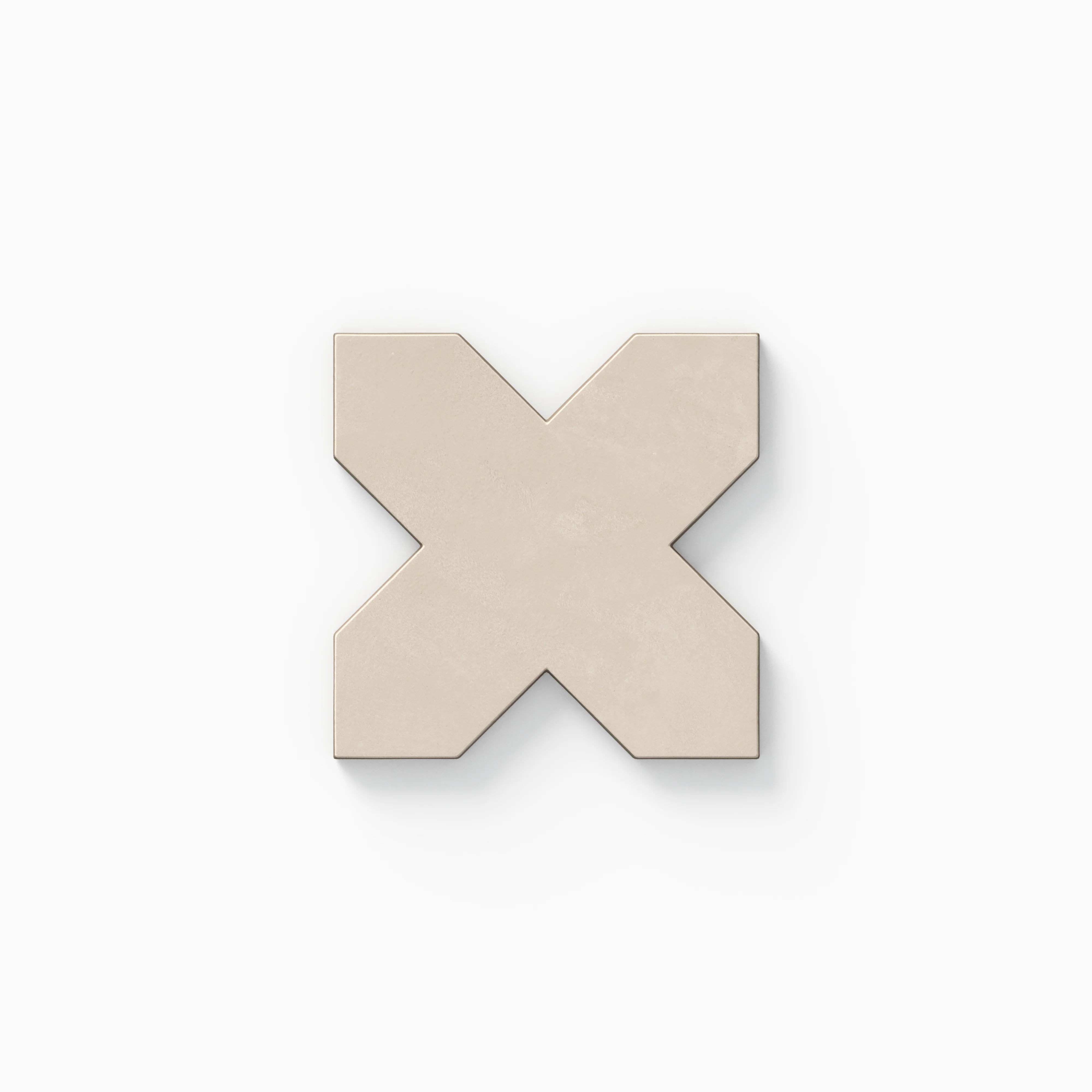 Isabel 5x5 Matte Cross in Cream Sample