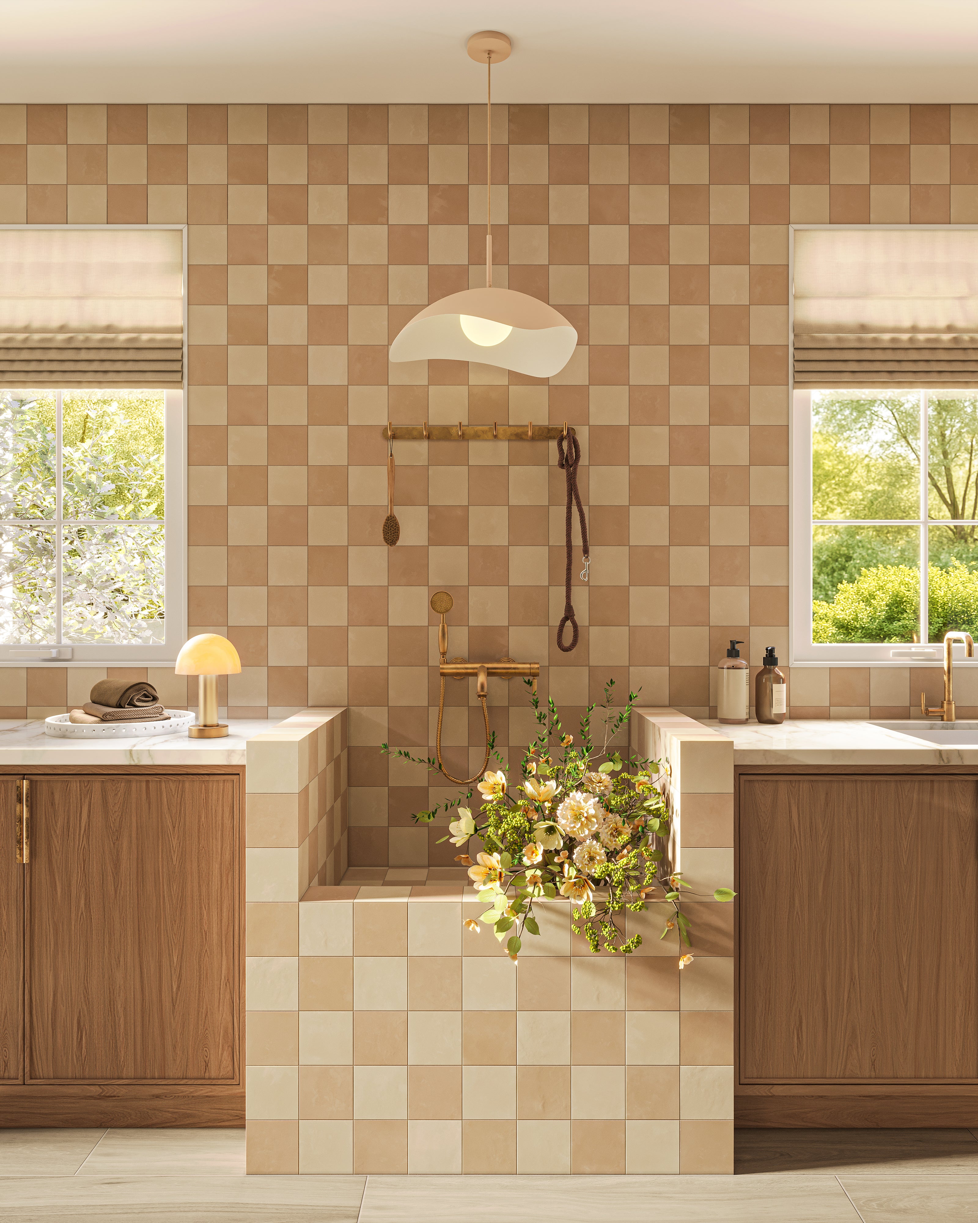 Isabel 6x6 Matte Porcelain Tile in Cream - Image 11